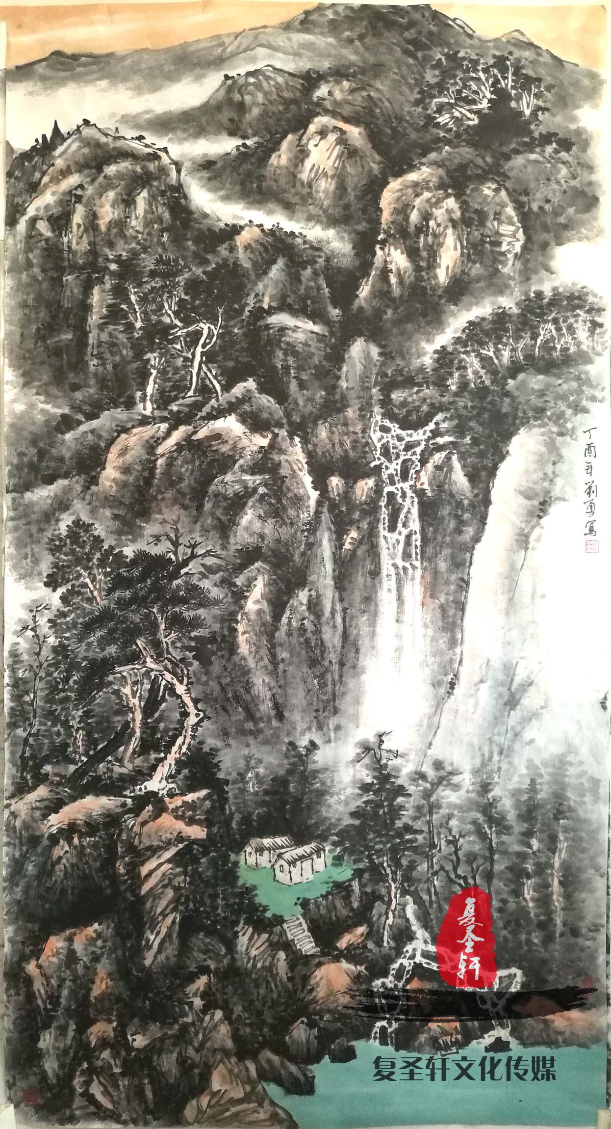 刘勇山水《深山小屋》-复圣轩字画