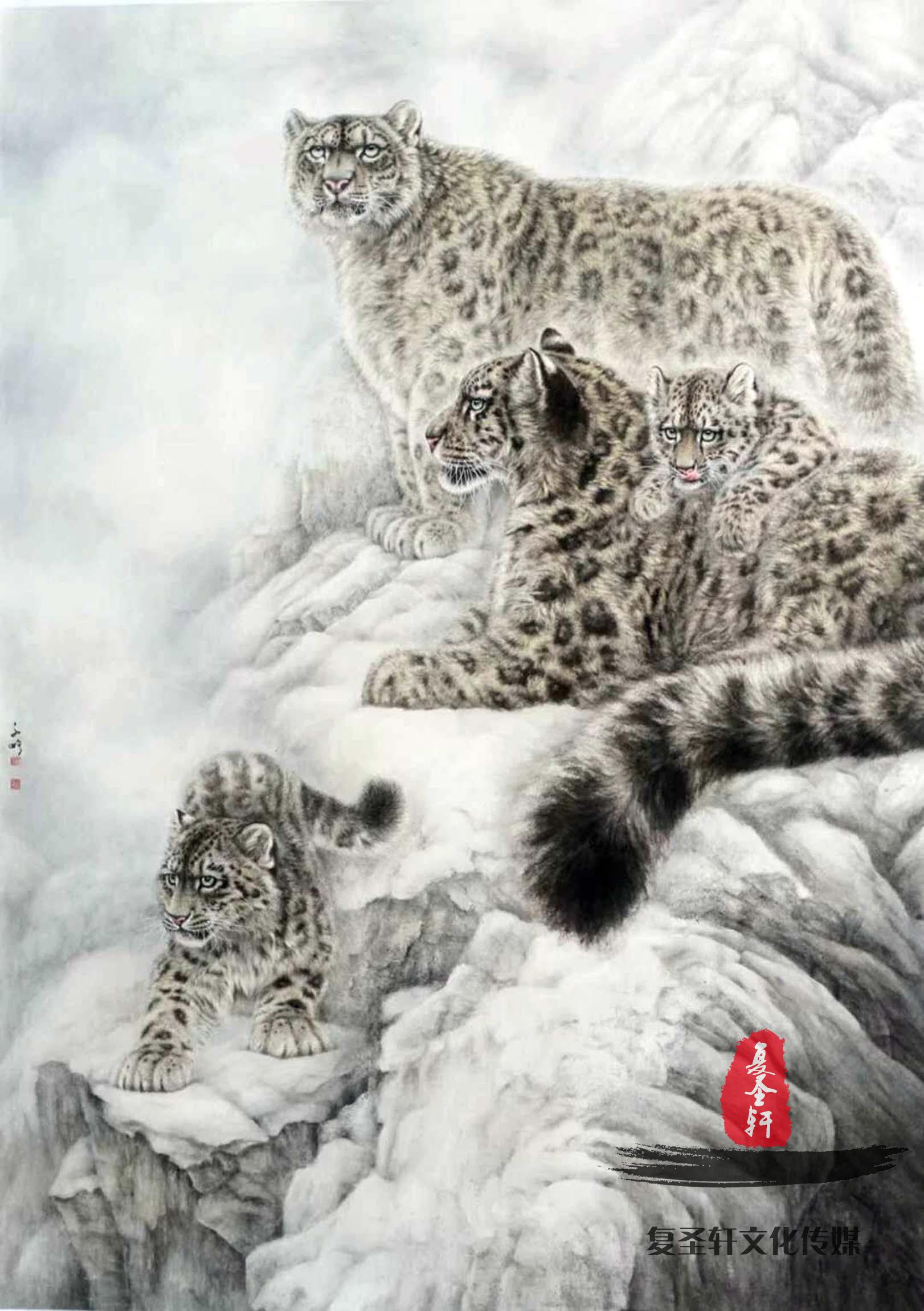 徐文略动物画《雄风》