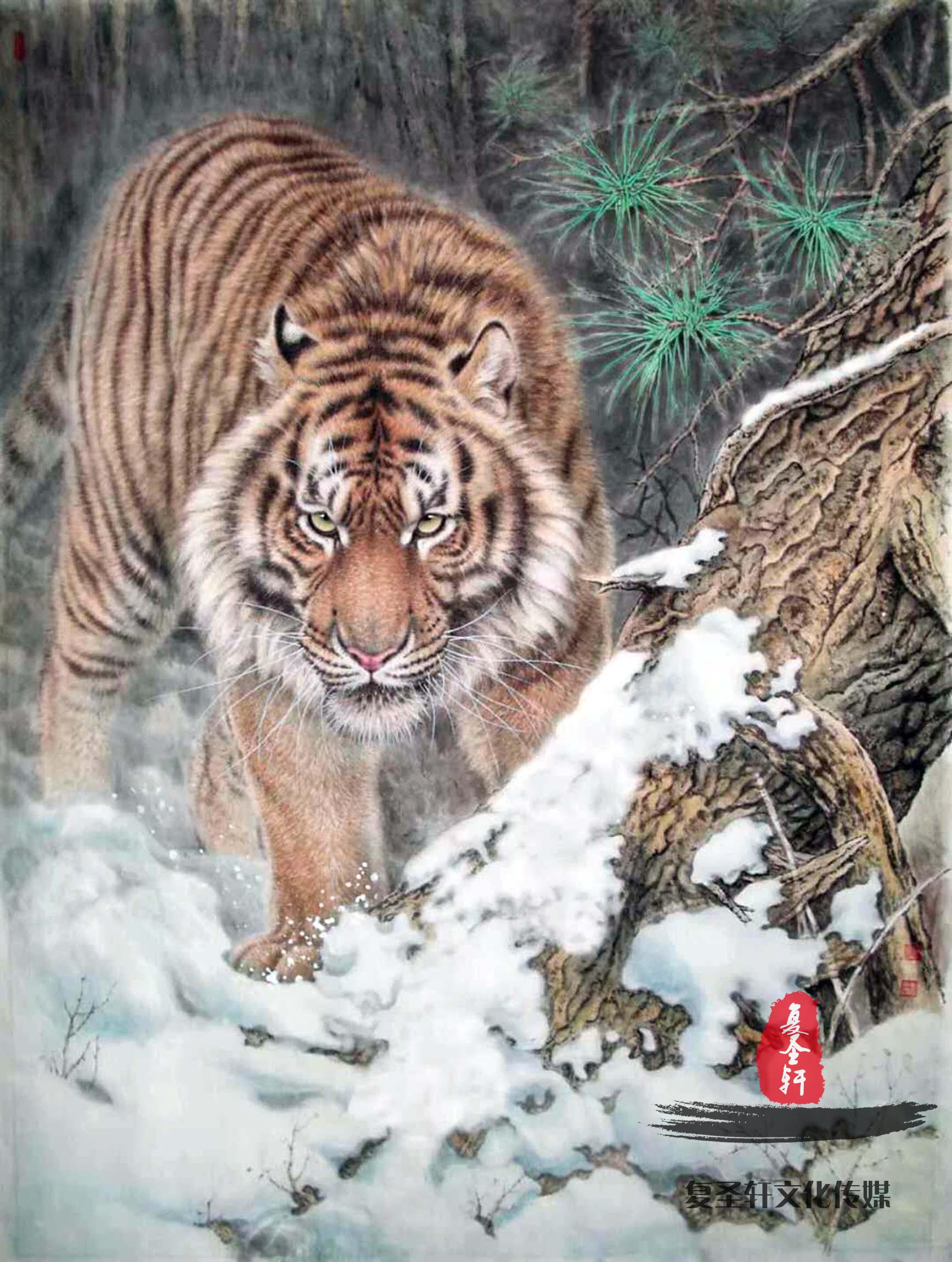 徐文略动物画《雄风》