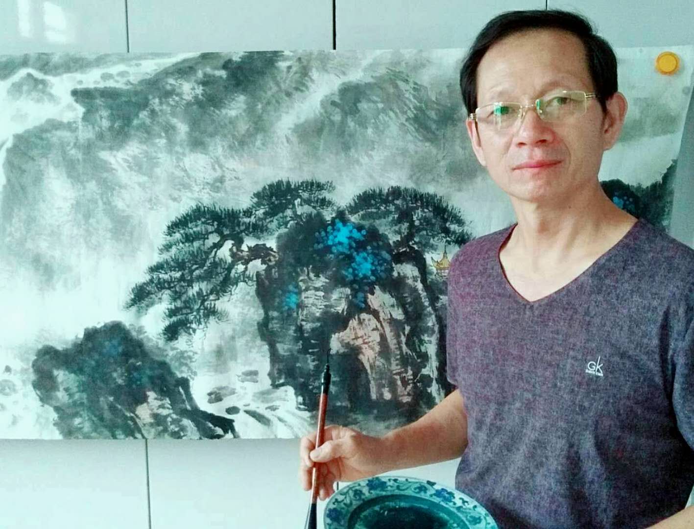 陈伯奎山水《江山秋韵》-复圣轩字画