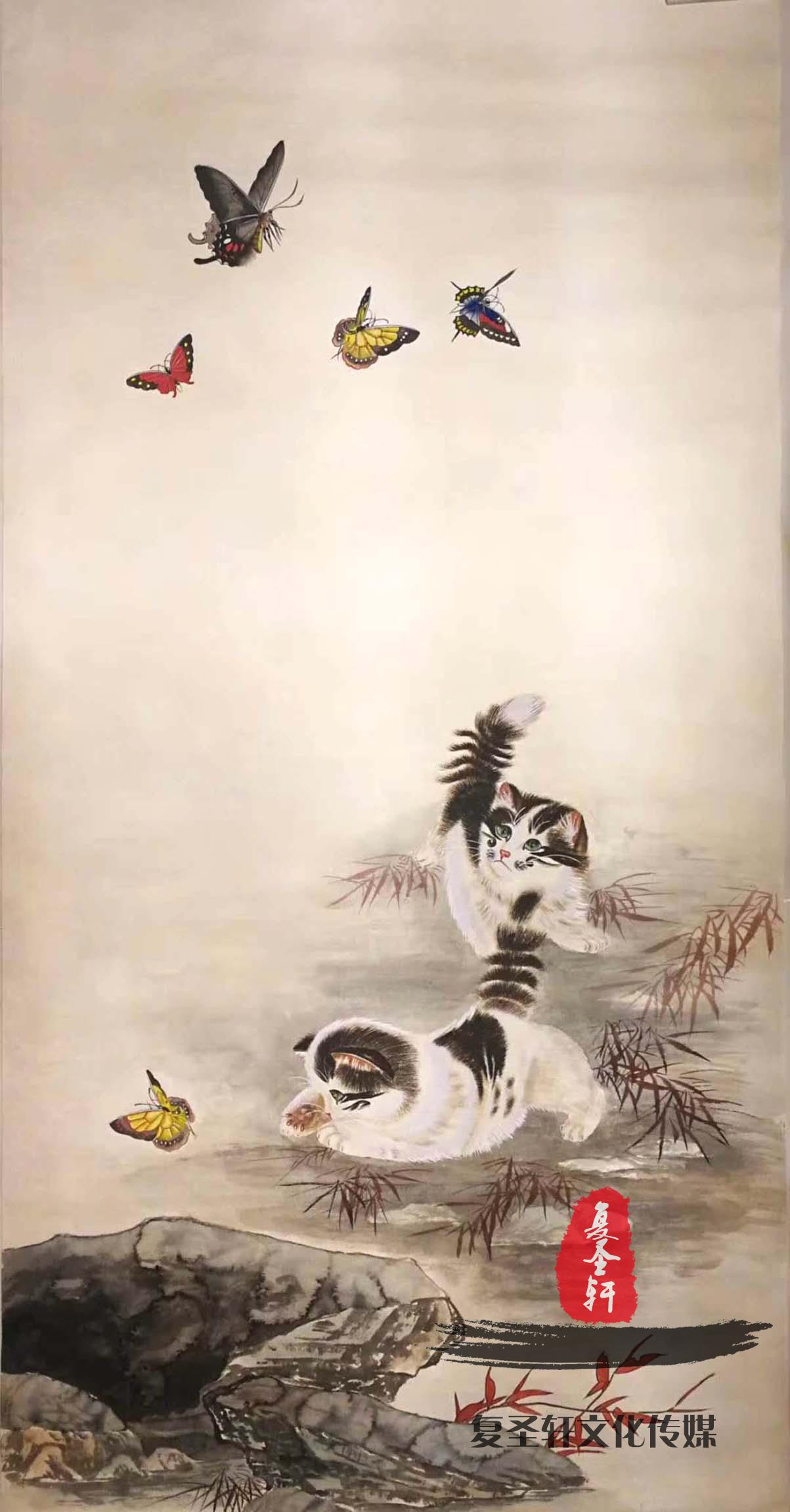 宁建华山水《高山流泉》-复圣轩字画