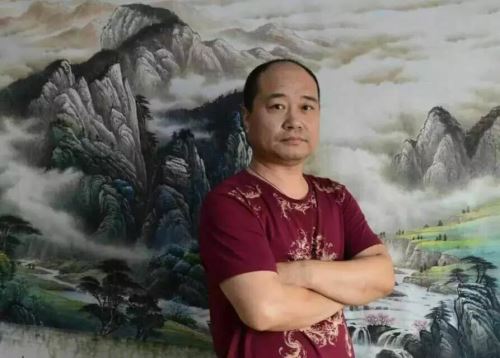 宁建华山水《千峰迎客》-复圣轩字画