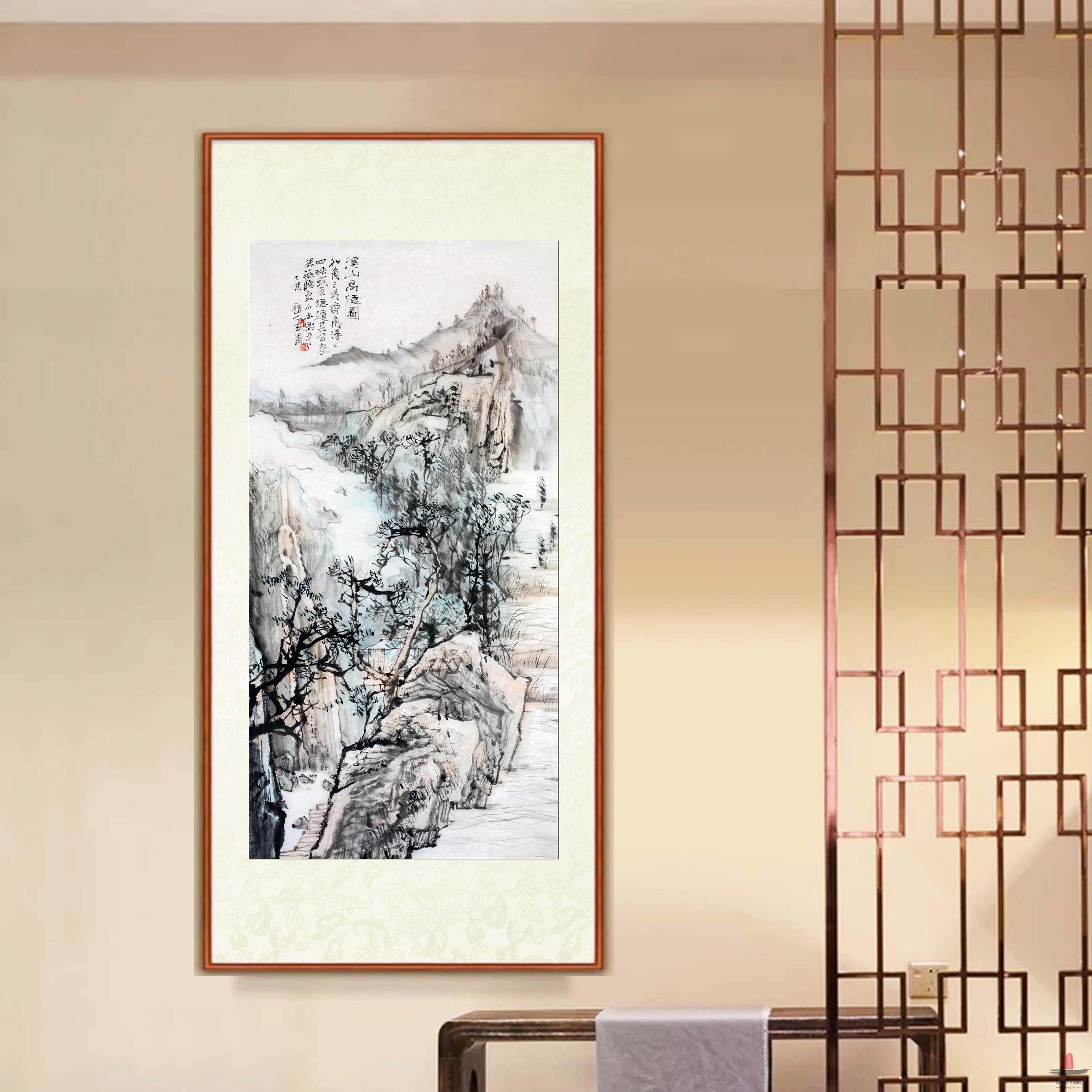 陈玉圃《溪山高隐图》-复圣轩字画