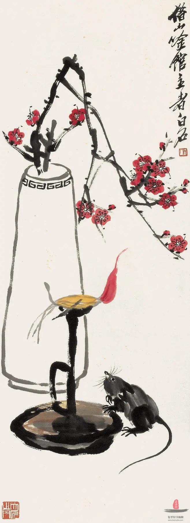 齐白石花鸟-复圣轩字画网