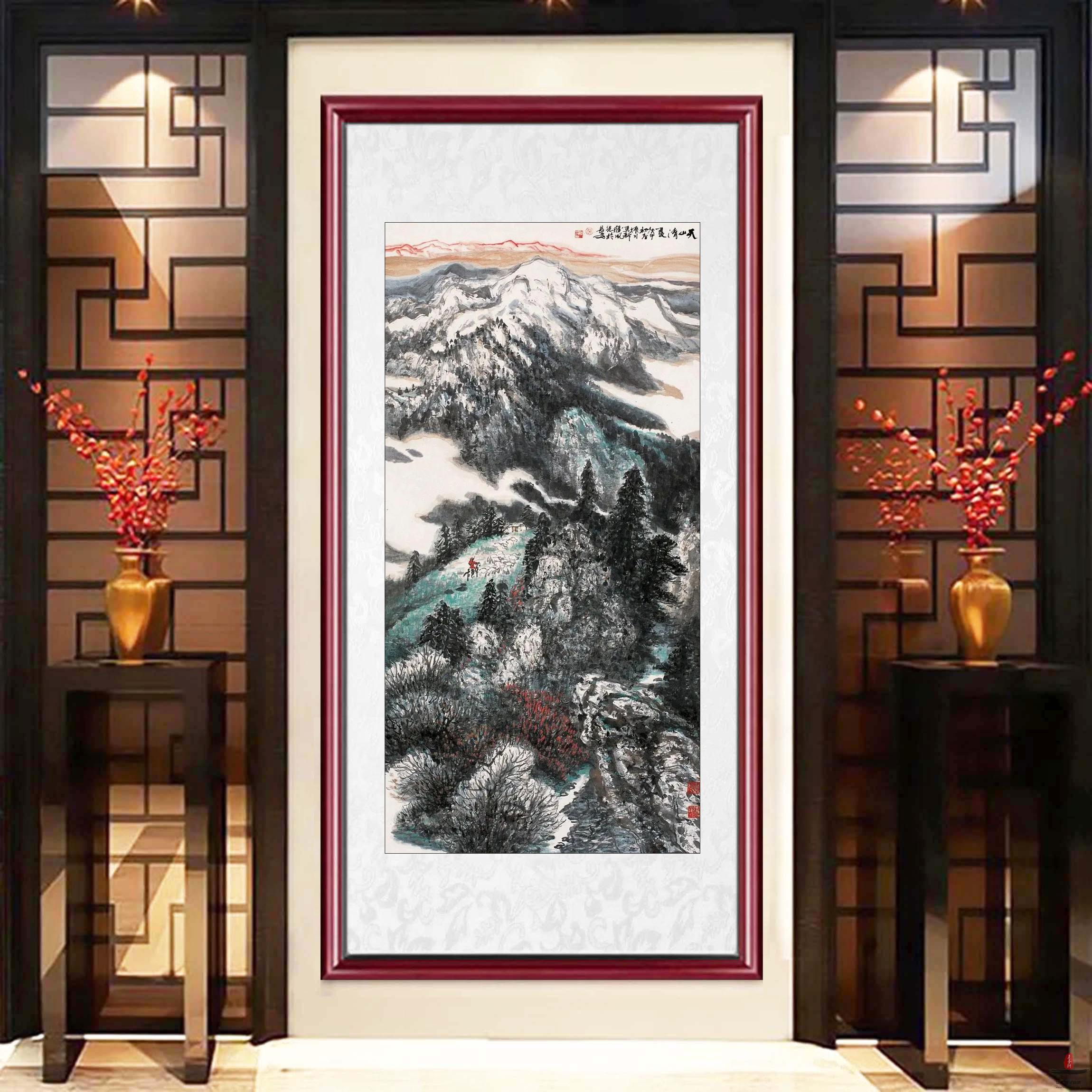 赵振川《天山清夏》-复圣轩字画