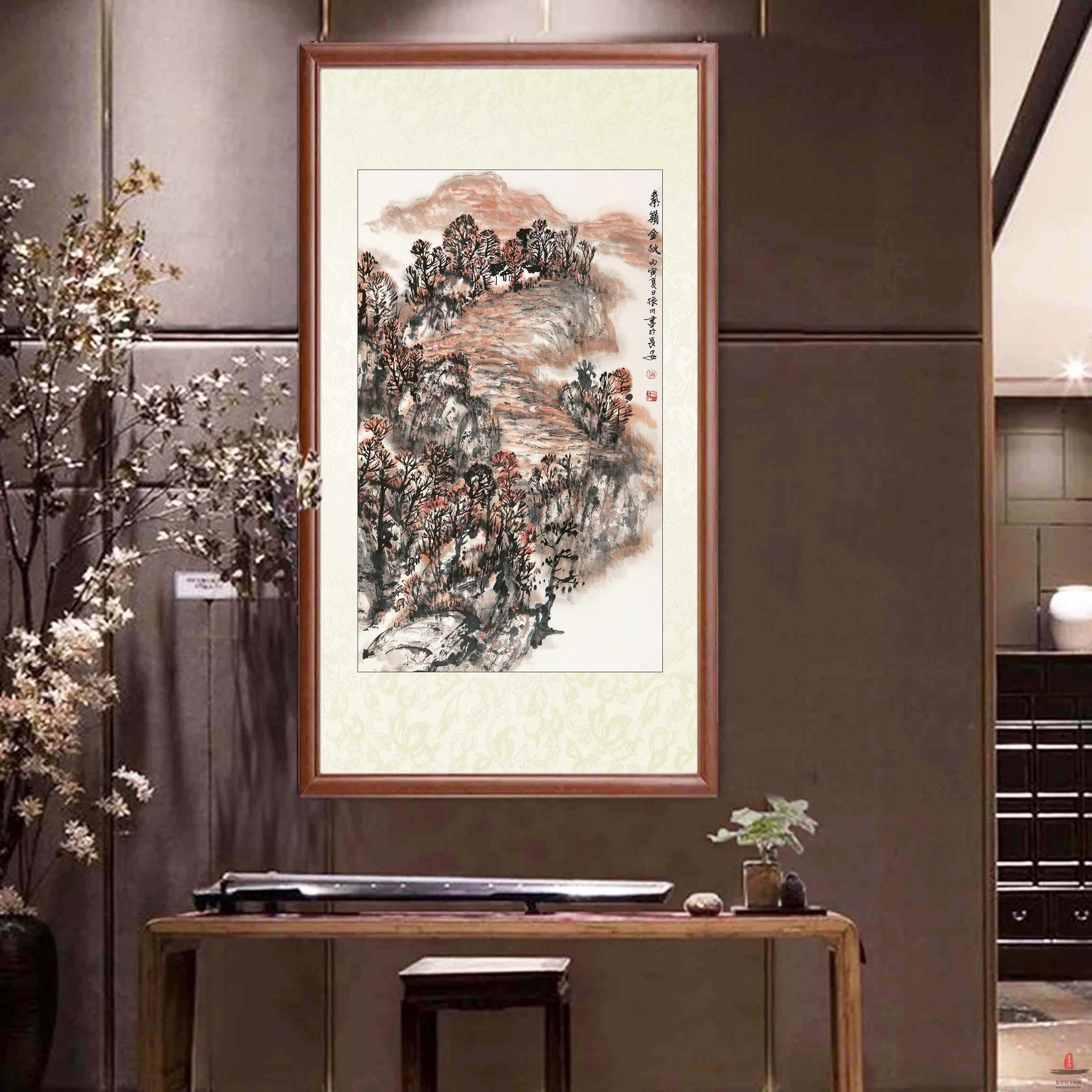 赵振川《秦岭金秋》-复圣轩字画