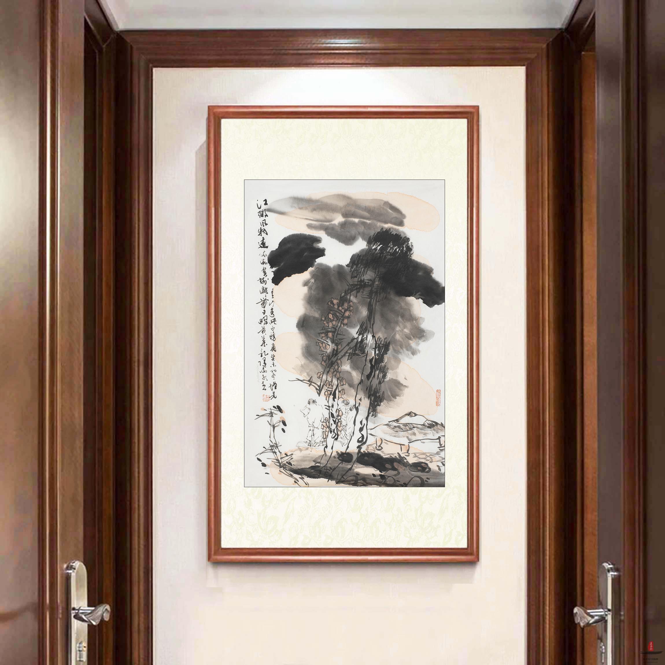 方增先《江乡风物远依微》-复圣轩字画
