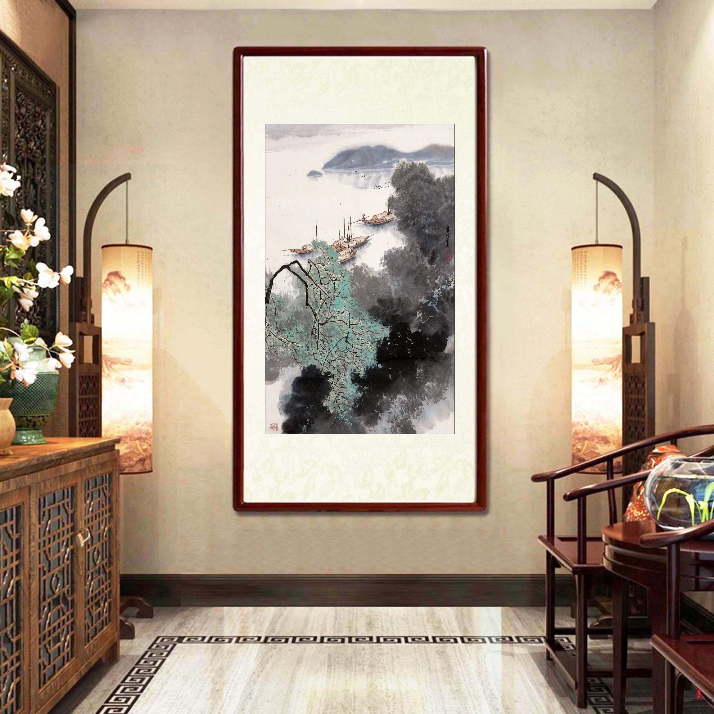 杜应强《霜叶红于二月花》-复圣轩字画