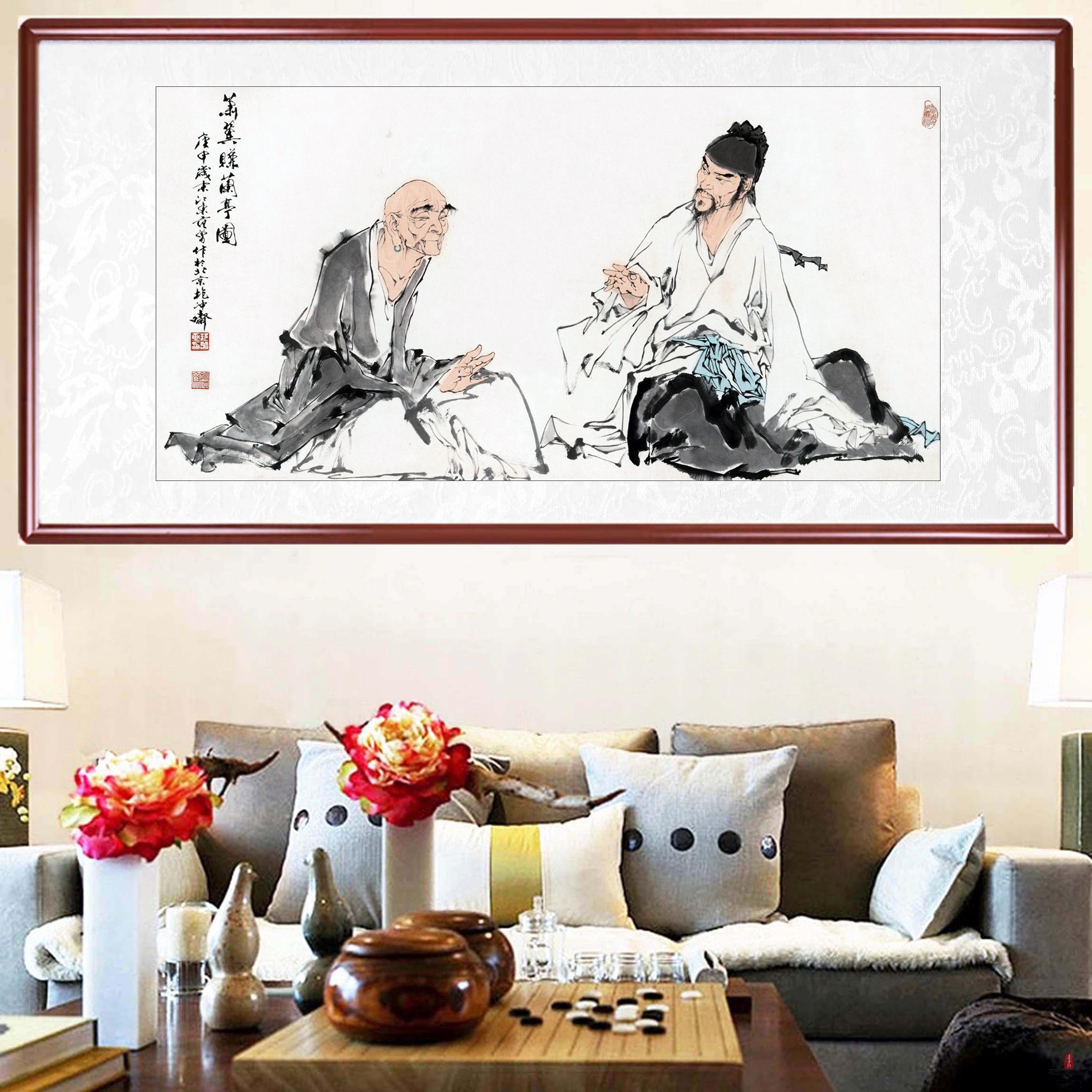 范曾《萧翼赚兰亭图》-复圣轩字画