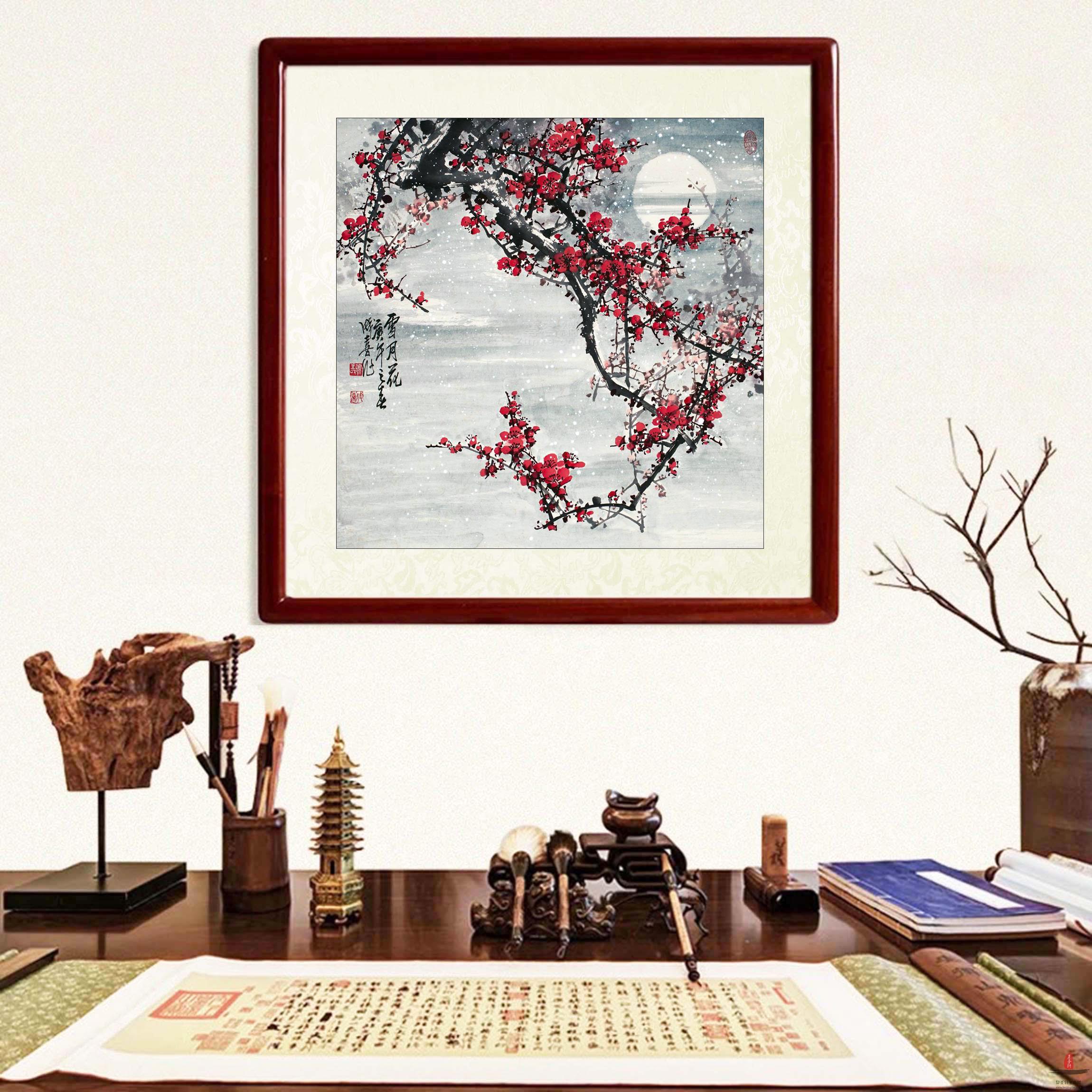 王成喜《雪月花》-复圣轩字画