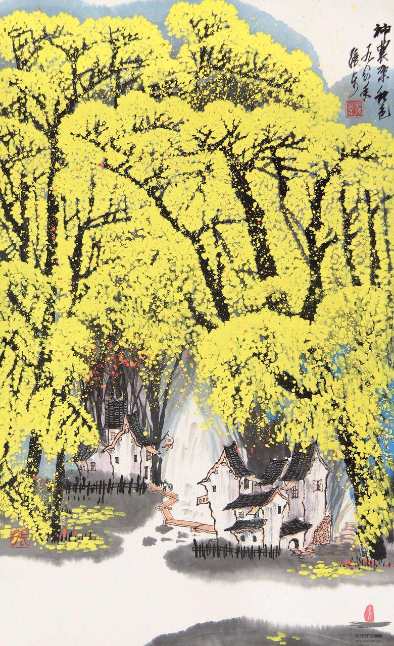 张步《神农架秋色》-复圣轩字画网