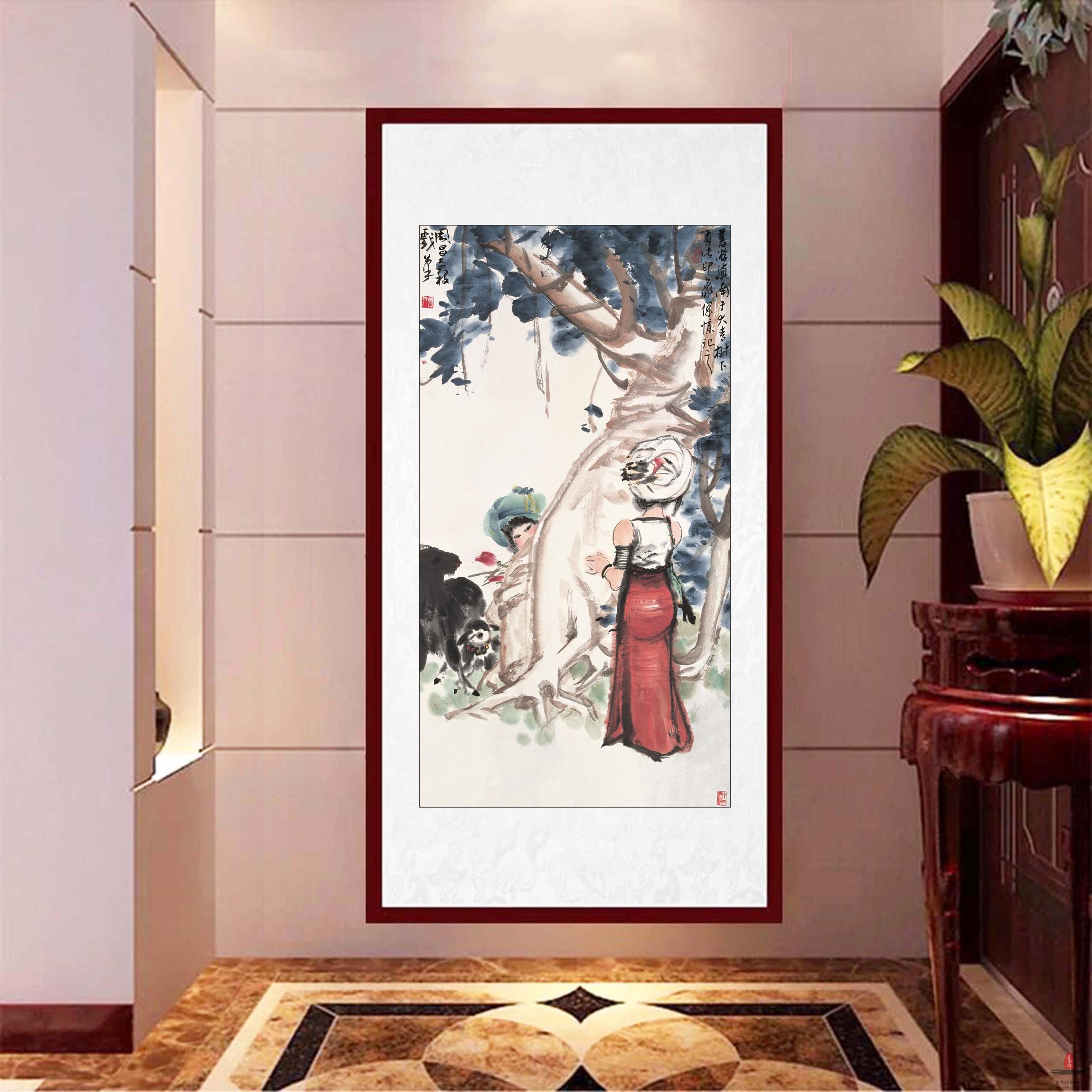 周昌谷 人物画-复圣轩字画