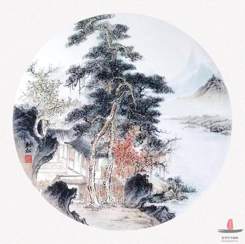 高劲松山水《山居》-复圣轩字画