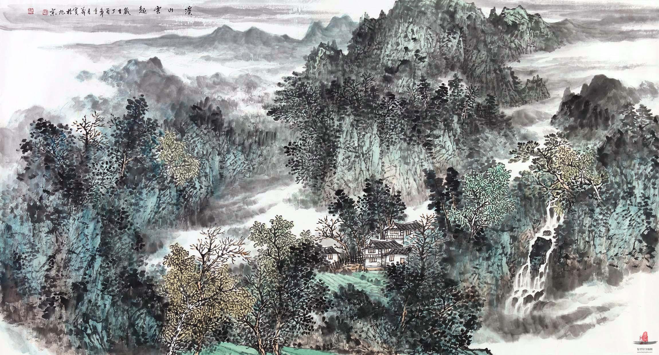 张义宾山水画《绿色家园》-复圣轩字画