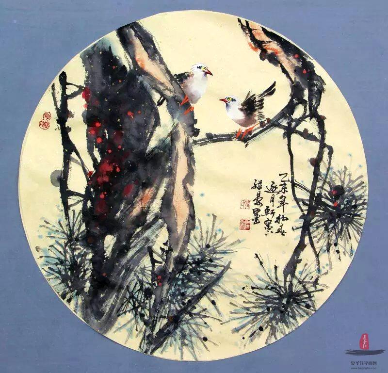 韩继晏花鸟 《清风凉月》-复圣轩字画
