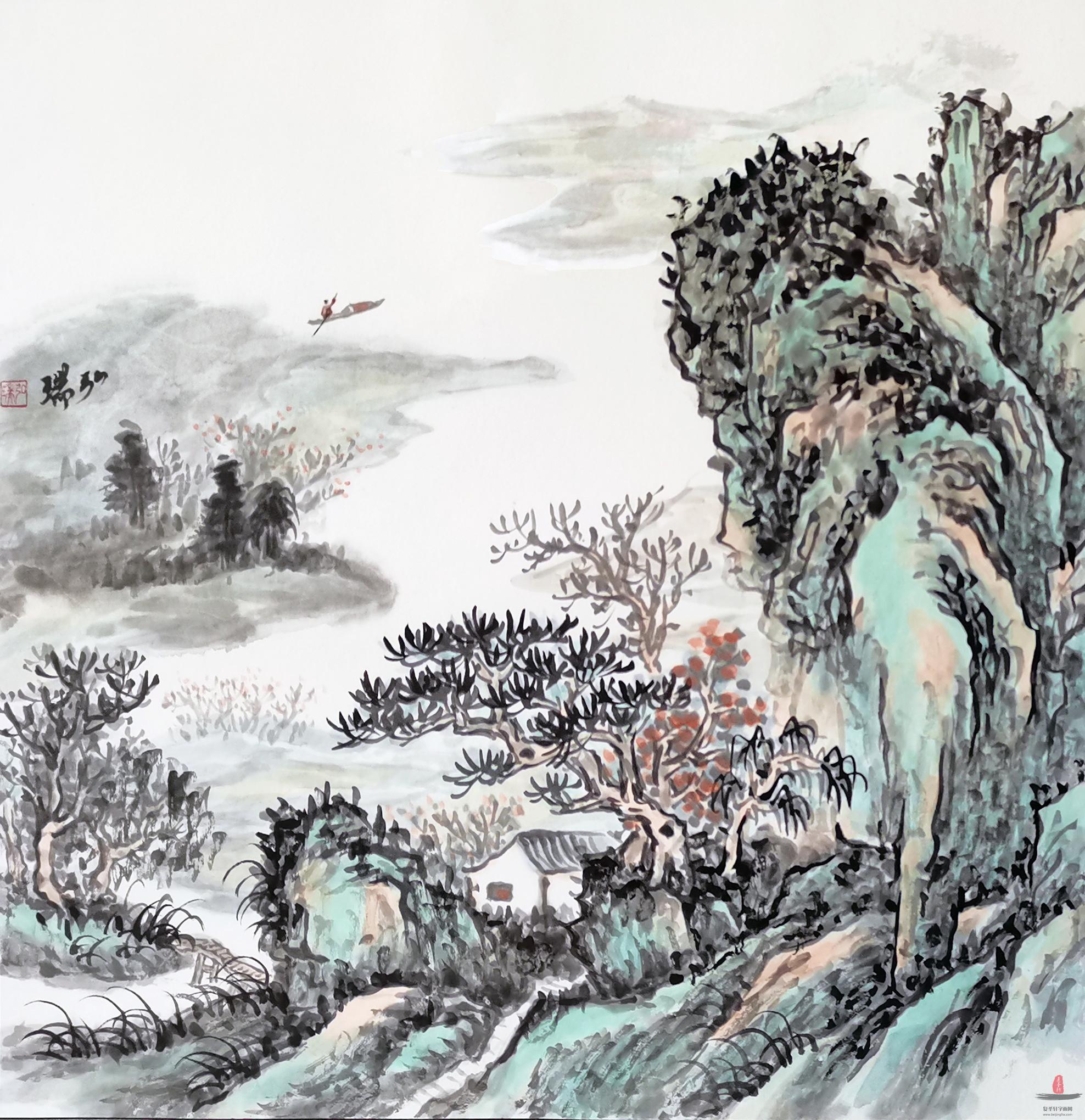 弘瑞山水 《境由心生》-复圣轩字画