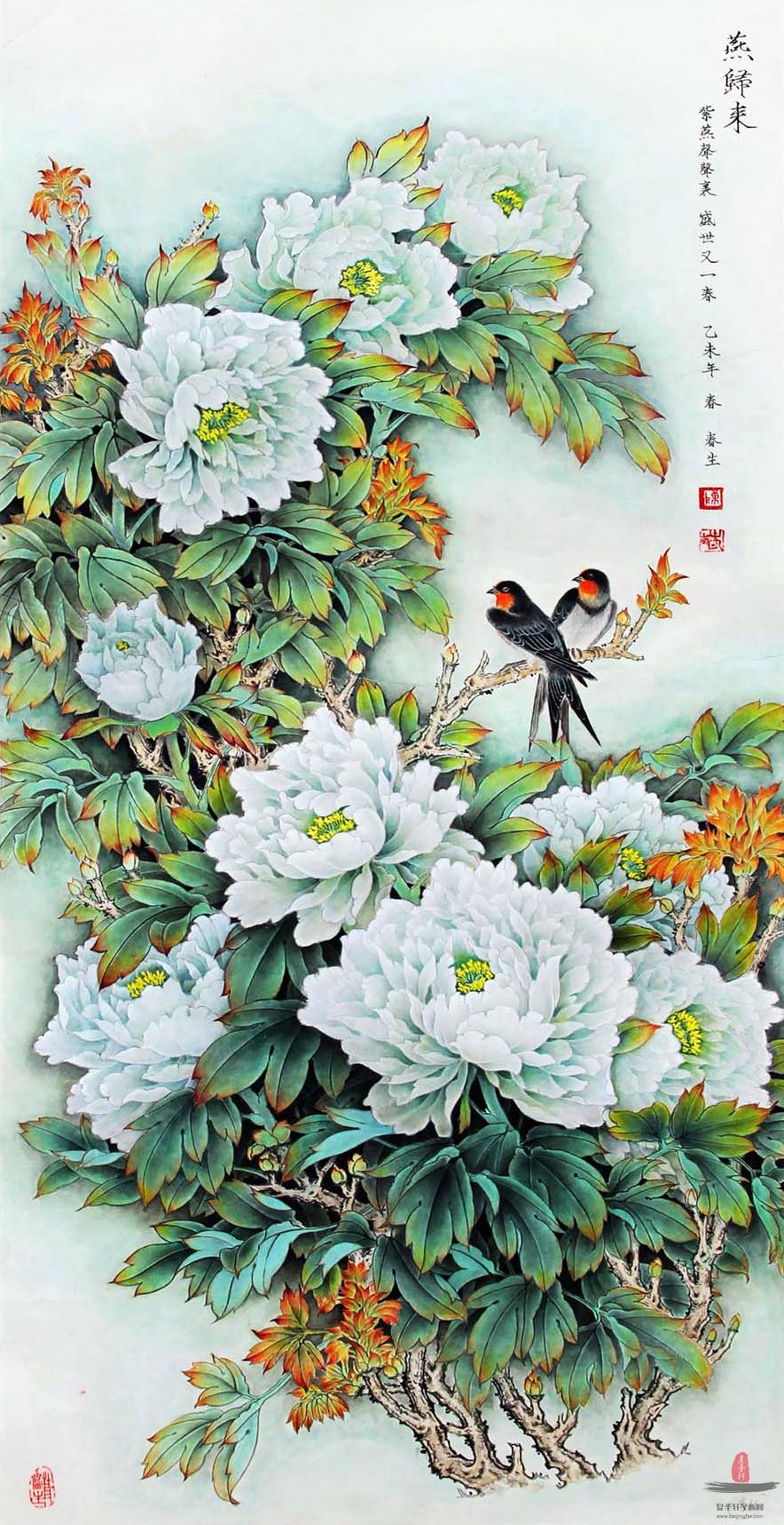 陈春生花鸟 《燕归来》-复圣轩字画