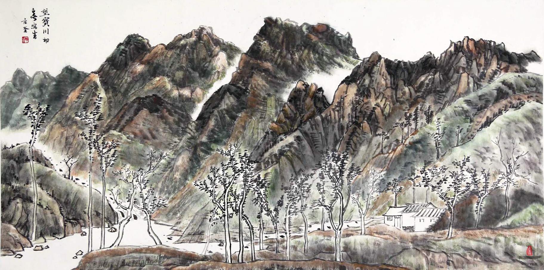 丁景奎山水-复圣轩字画