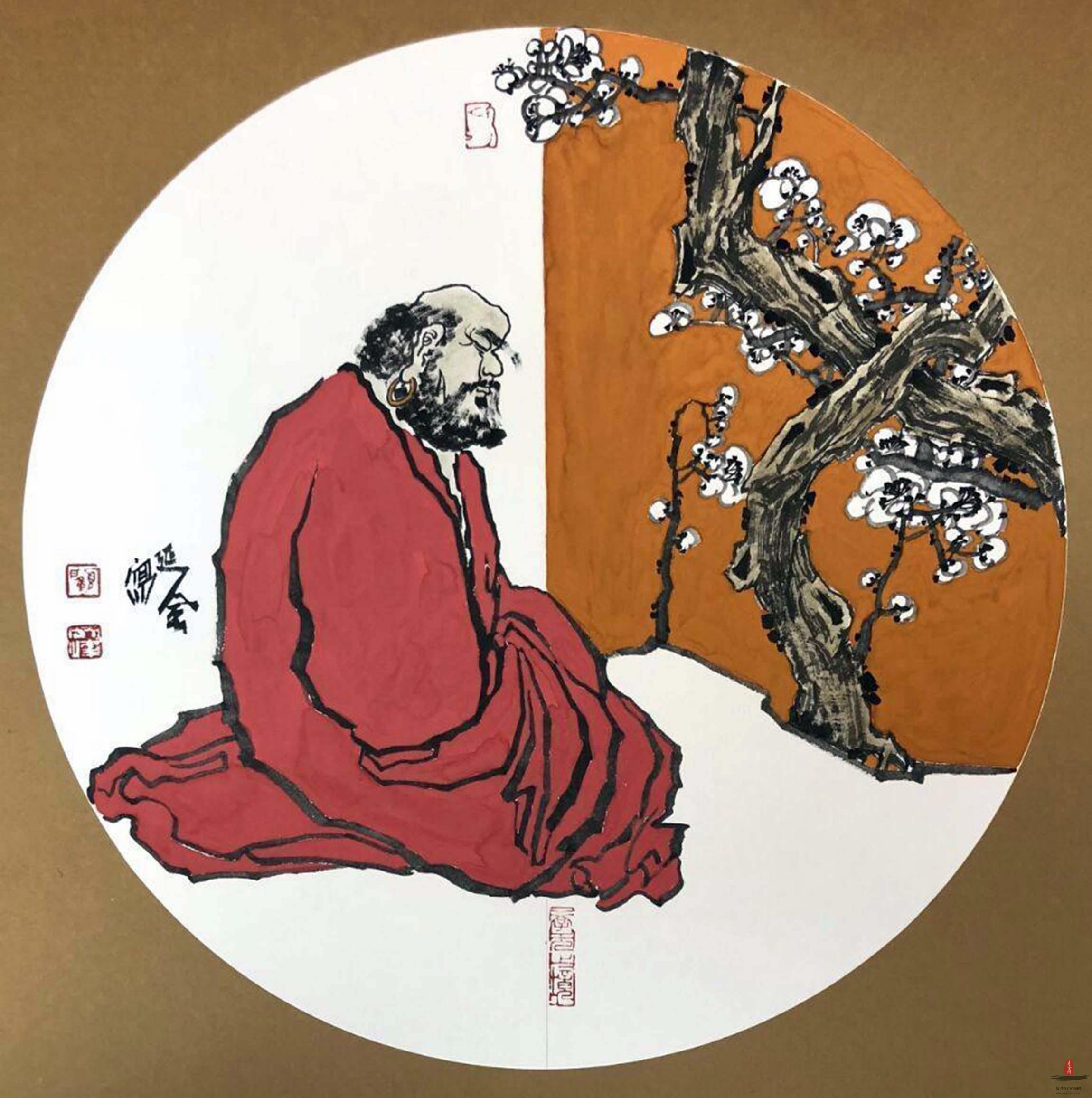 顾奇峰人物画-复圣轩字画