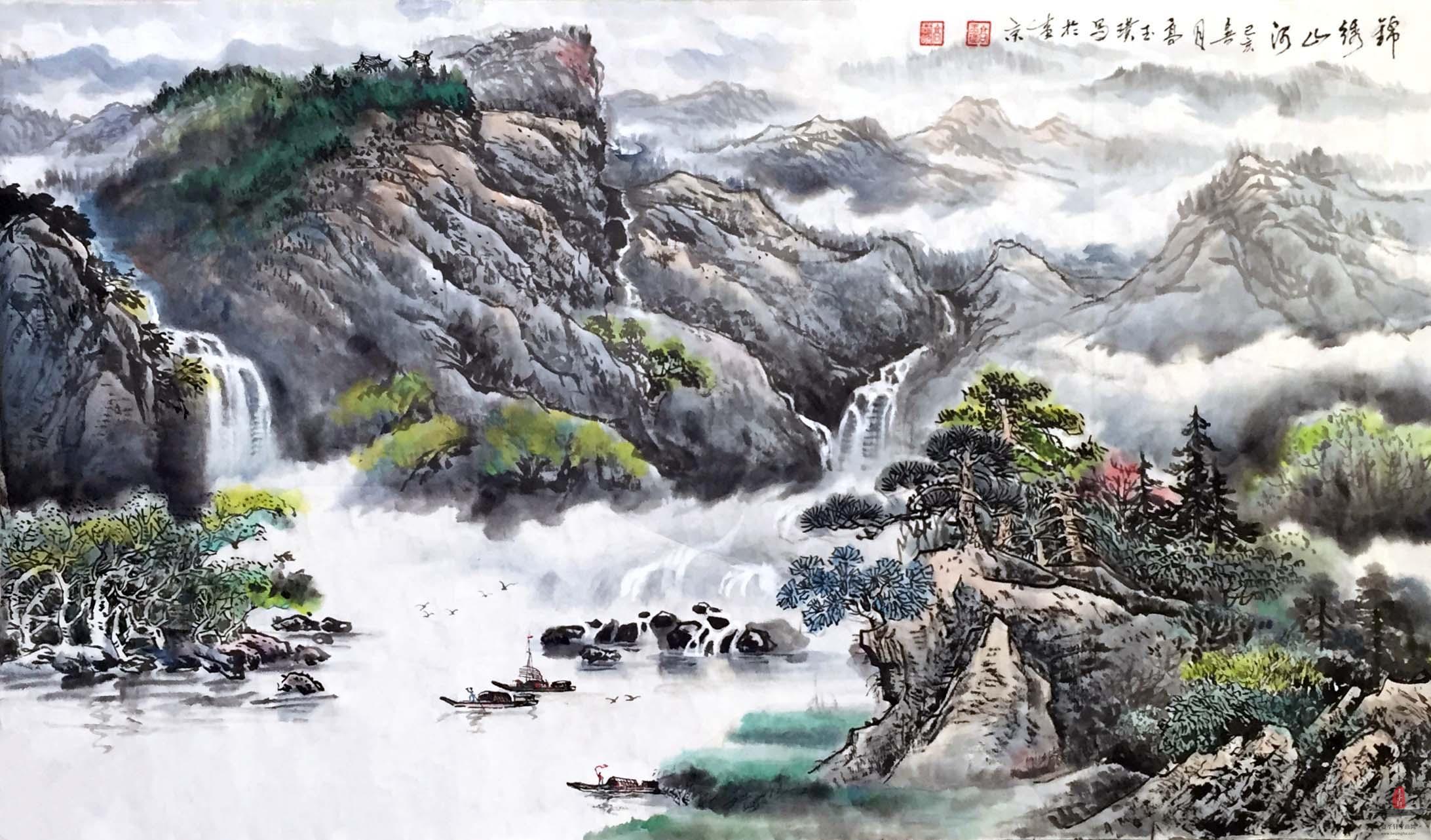 高玉璞《锦绣山河》-复圣轩字画
