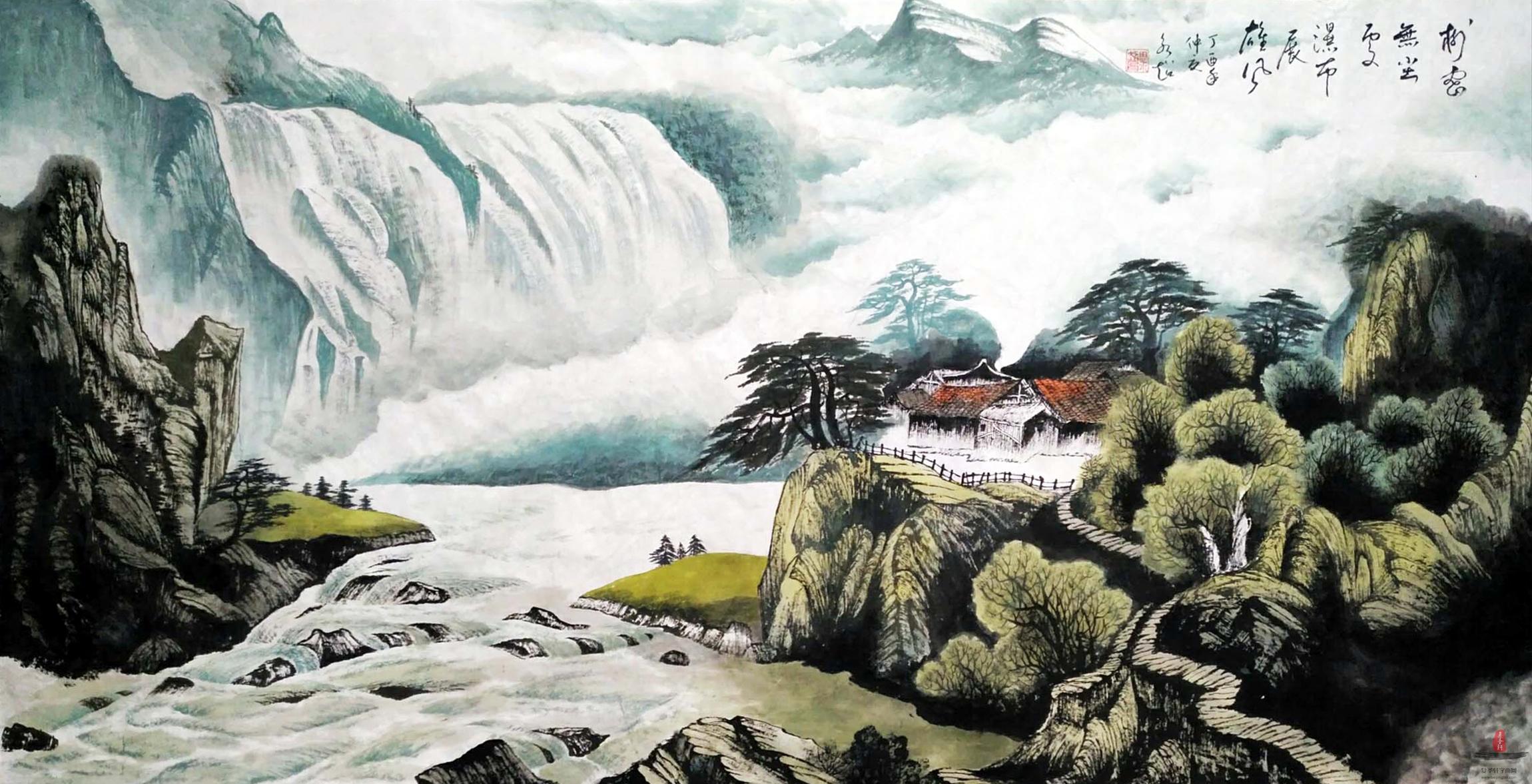周永超山水 穷款-复圣轩字画