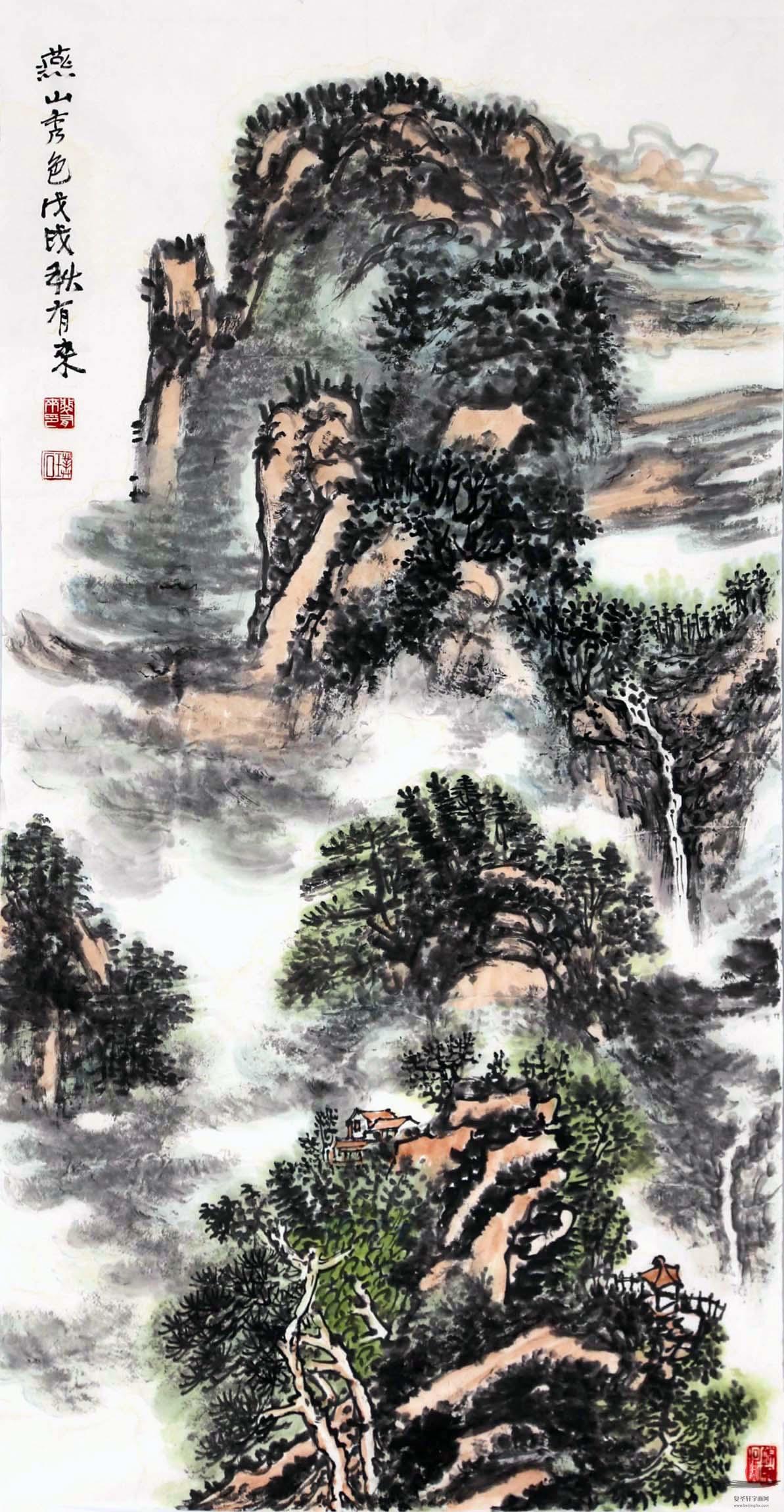 裴有来山水《春山不老图》-复圣轩字画