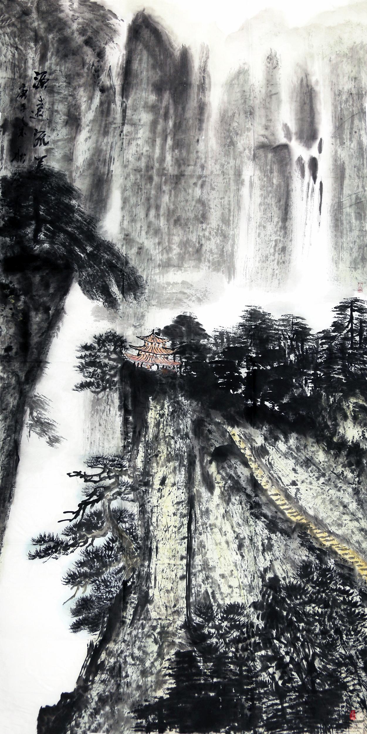 吴传平山水画《云台揽胜》-复圣轩字画
