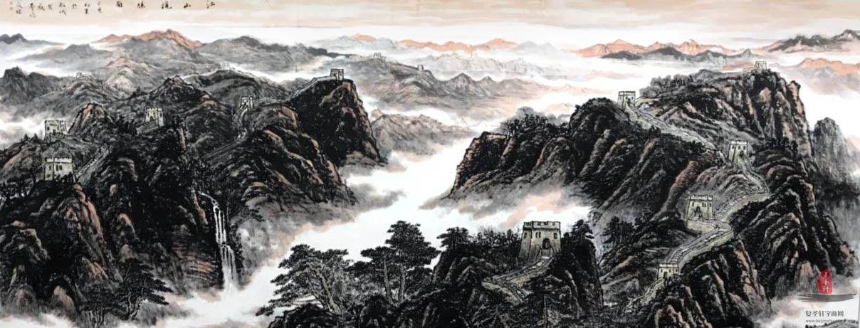 陈成珍《倚山居》-复圣轩字画