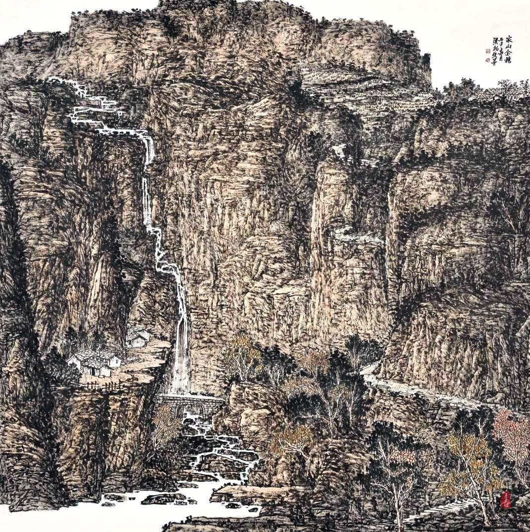 梁绪元《家乡金秋》-复圣轩字画
