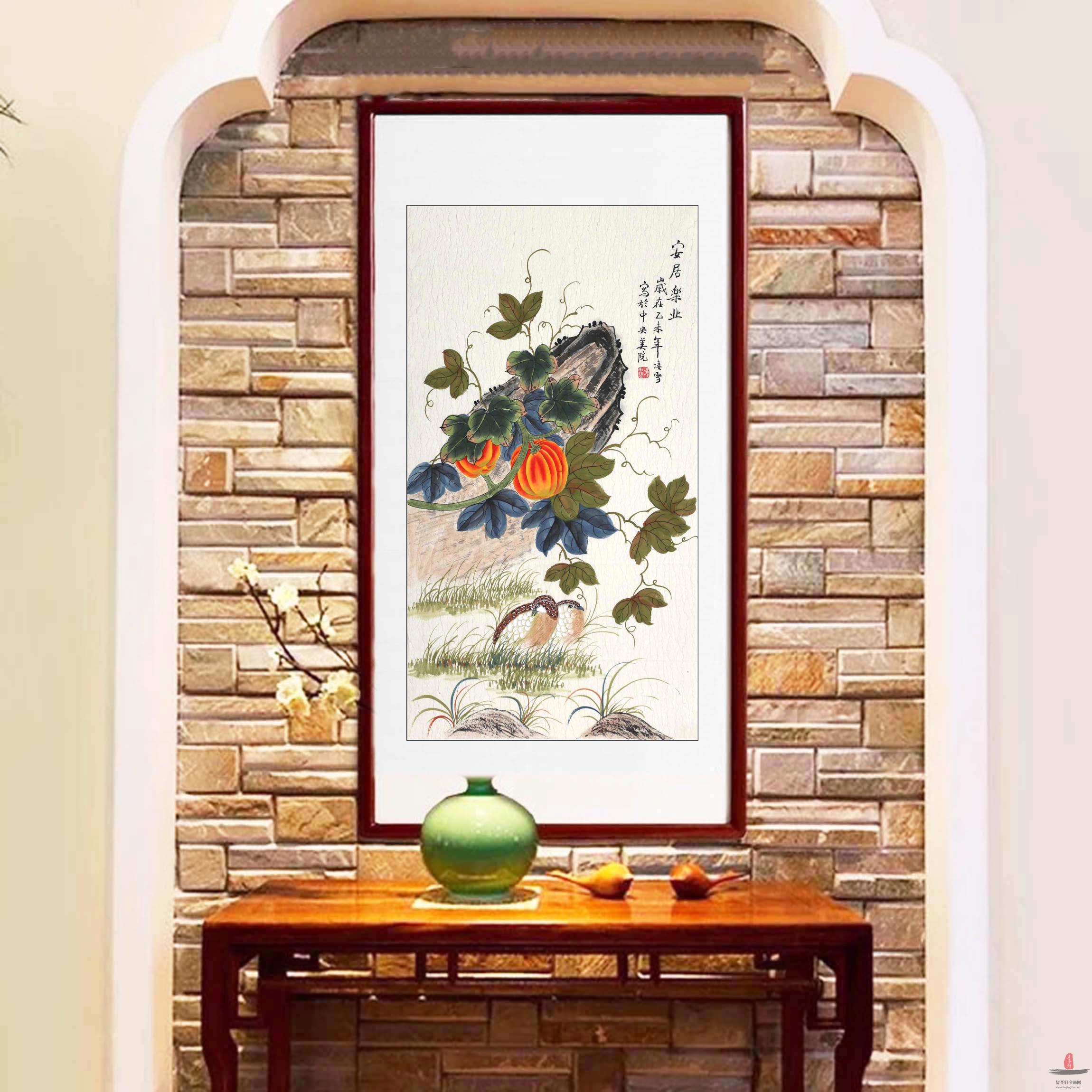 凌雪花鸟《安居乐业》-复圣轩字画