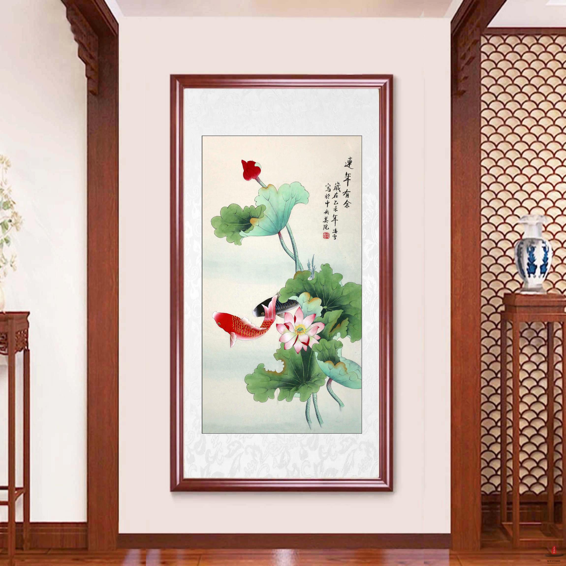 凌雪花鸟《连年有余》-复圣轩字画