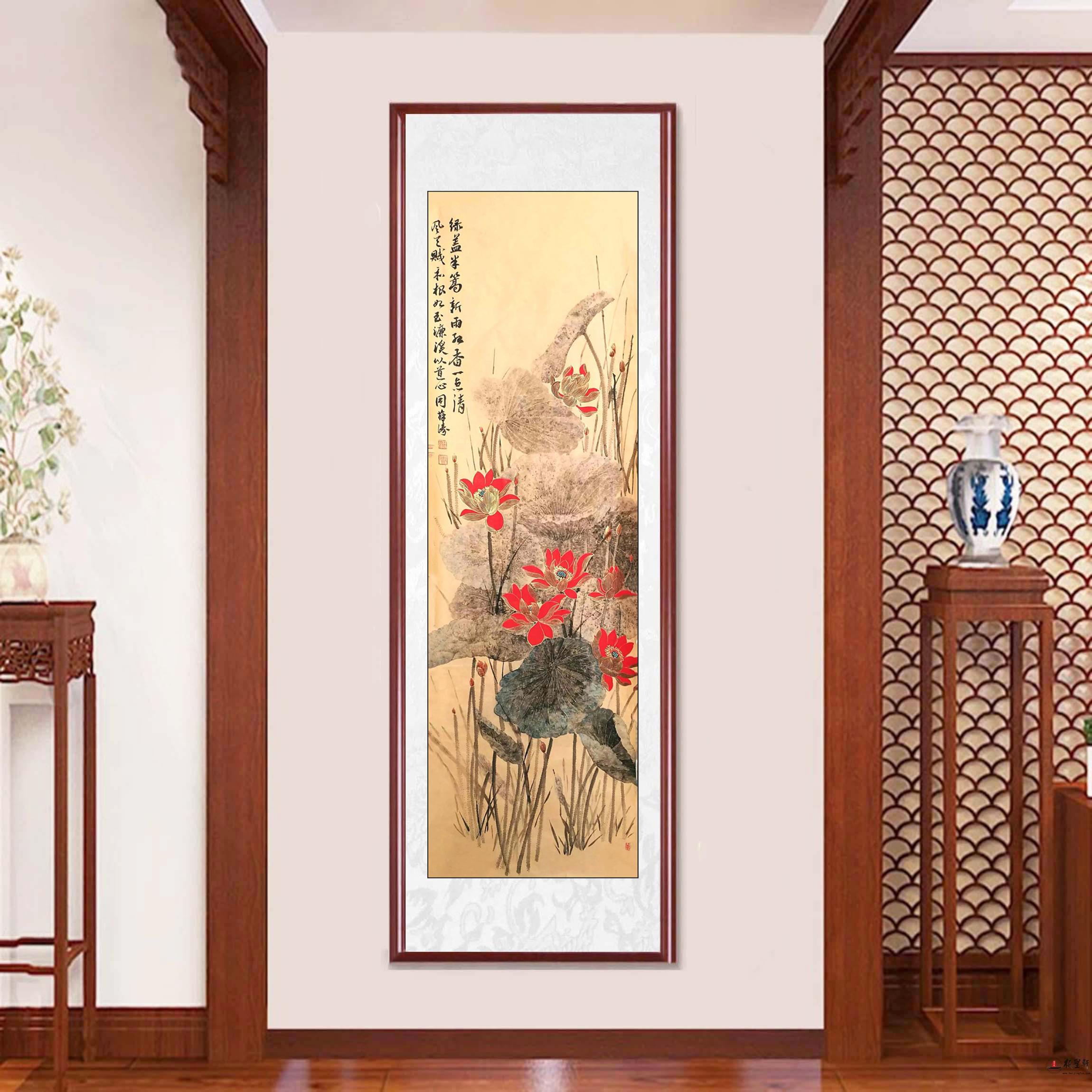 薛涛花鸟画荷花《荷香》-复圣轩字画