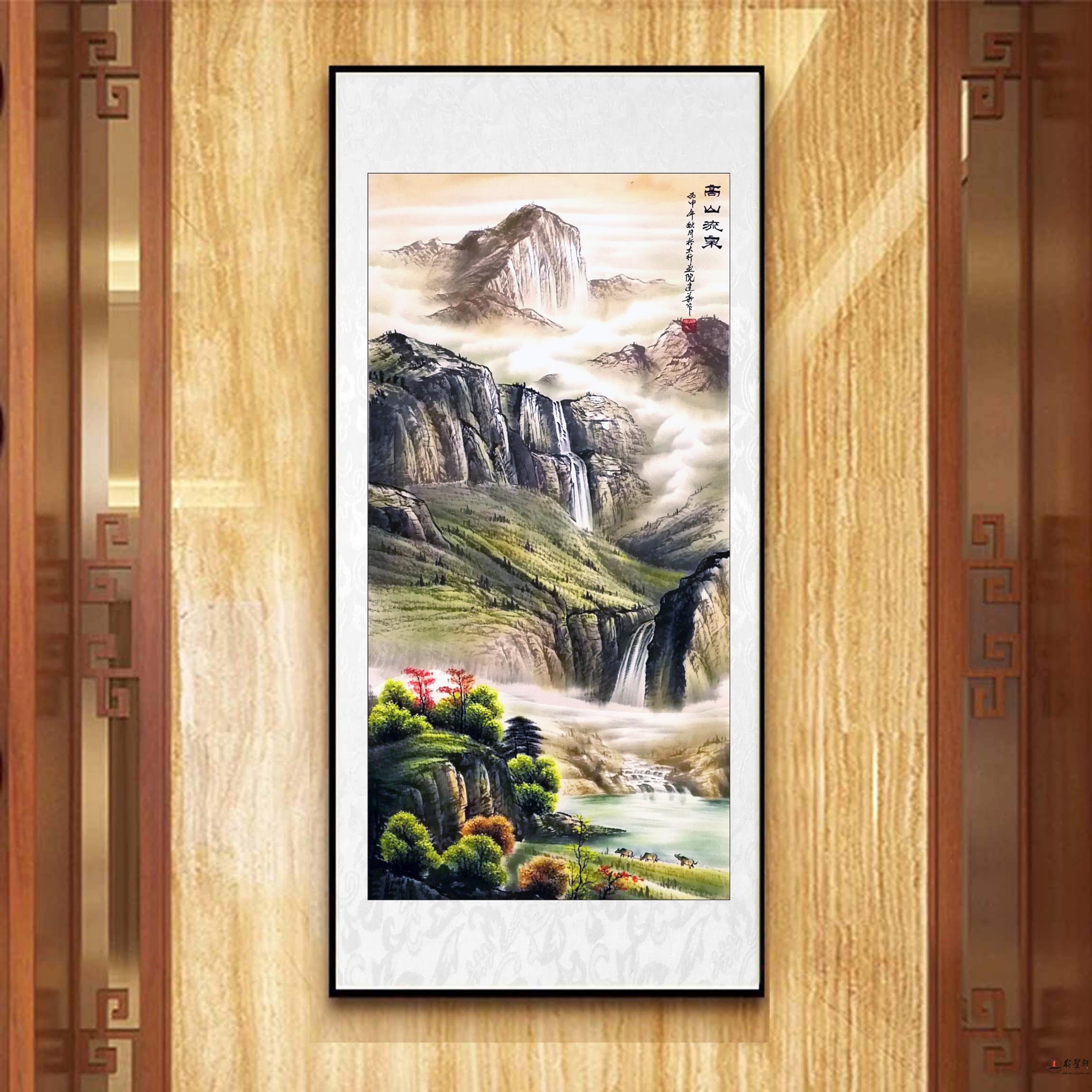 宁建华山水《高山流泉》-复圣轩字画