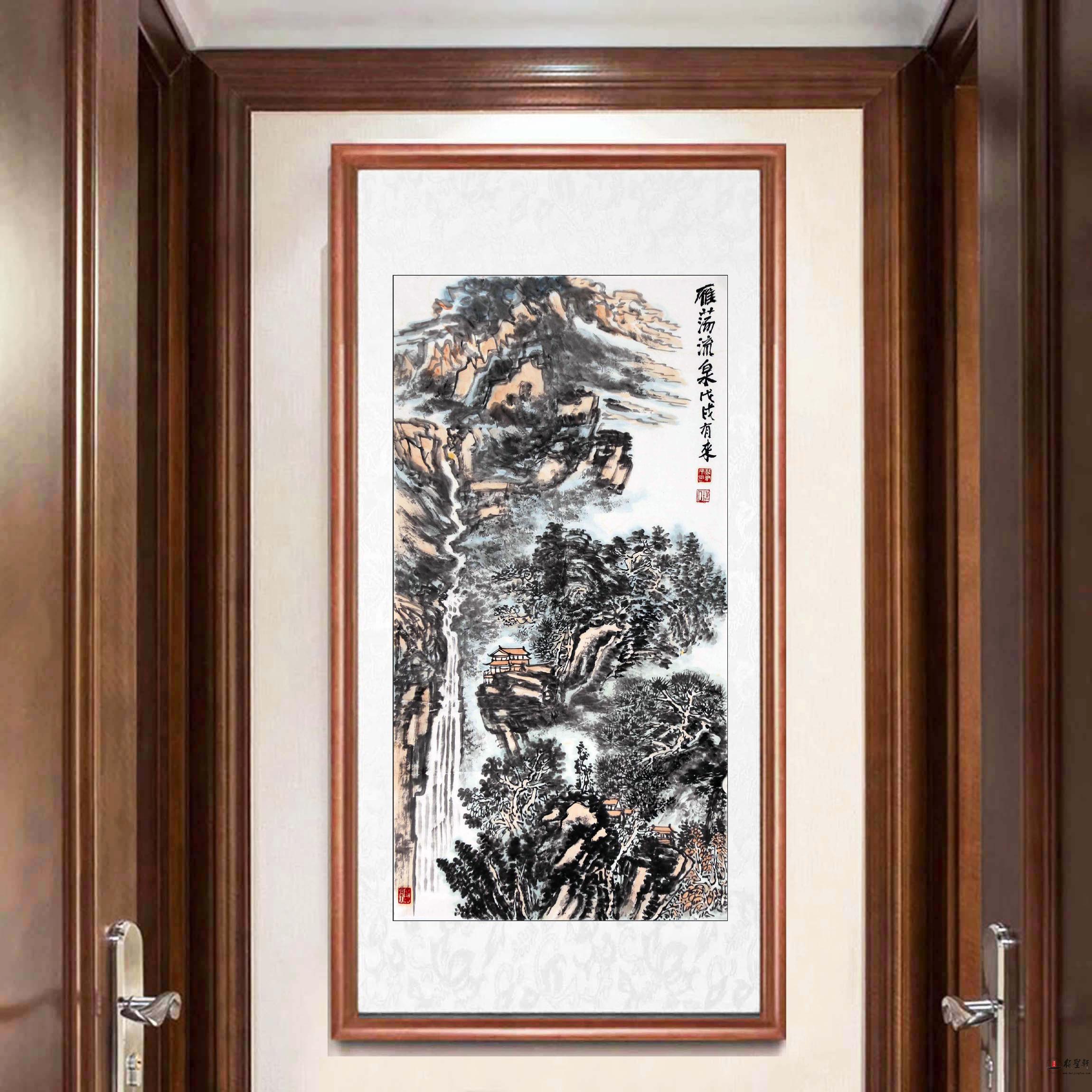 裴有来山水《雁荡流泉》-复圣轩字画