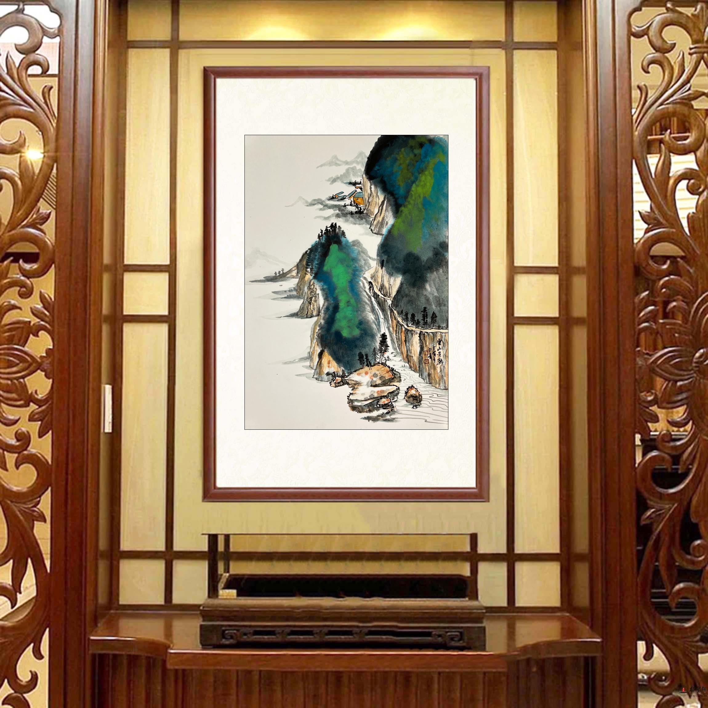 刘引青 山水《云山景观》-复圣轩字画