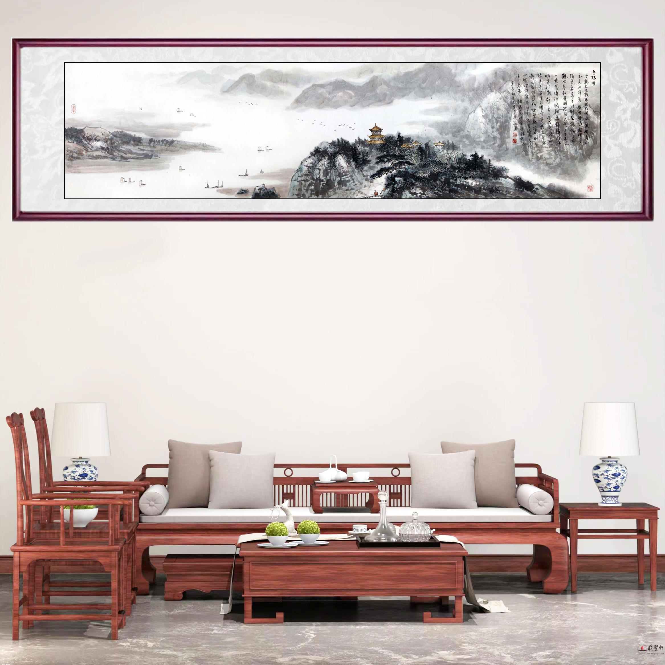 蒋元生山水画《岳阳楼》-复圣轩字画