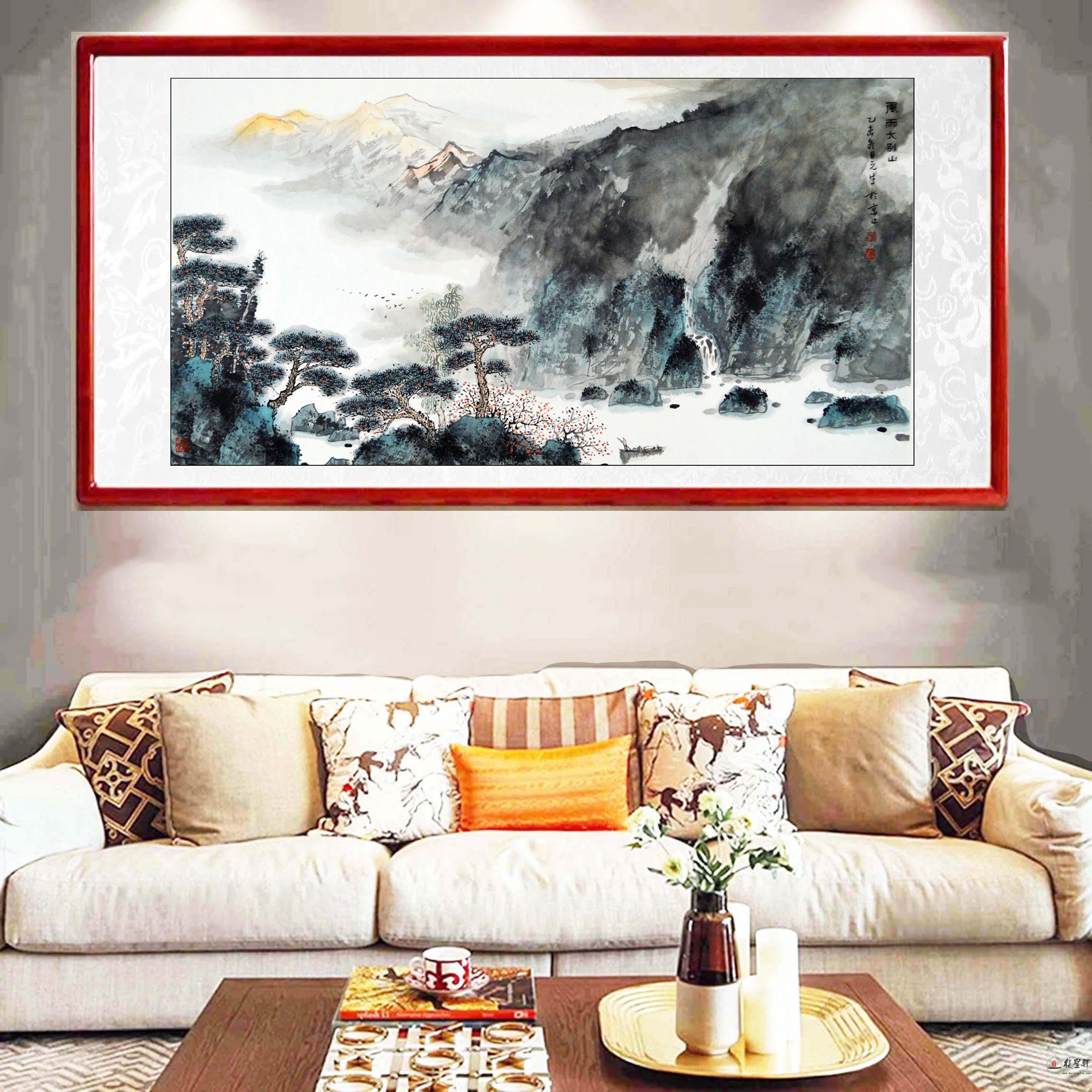 蒋元生山水《风雨大别山》-复圣轩字画