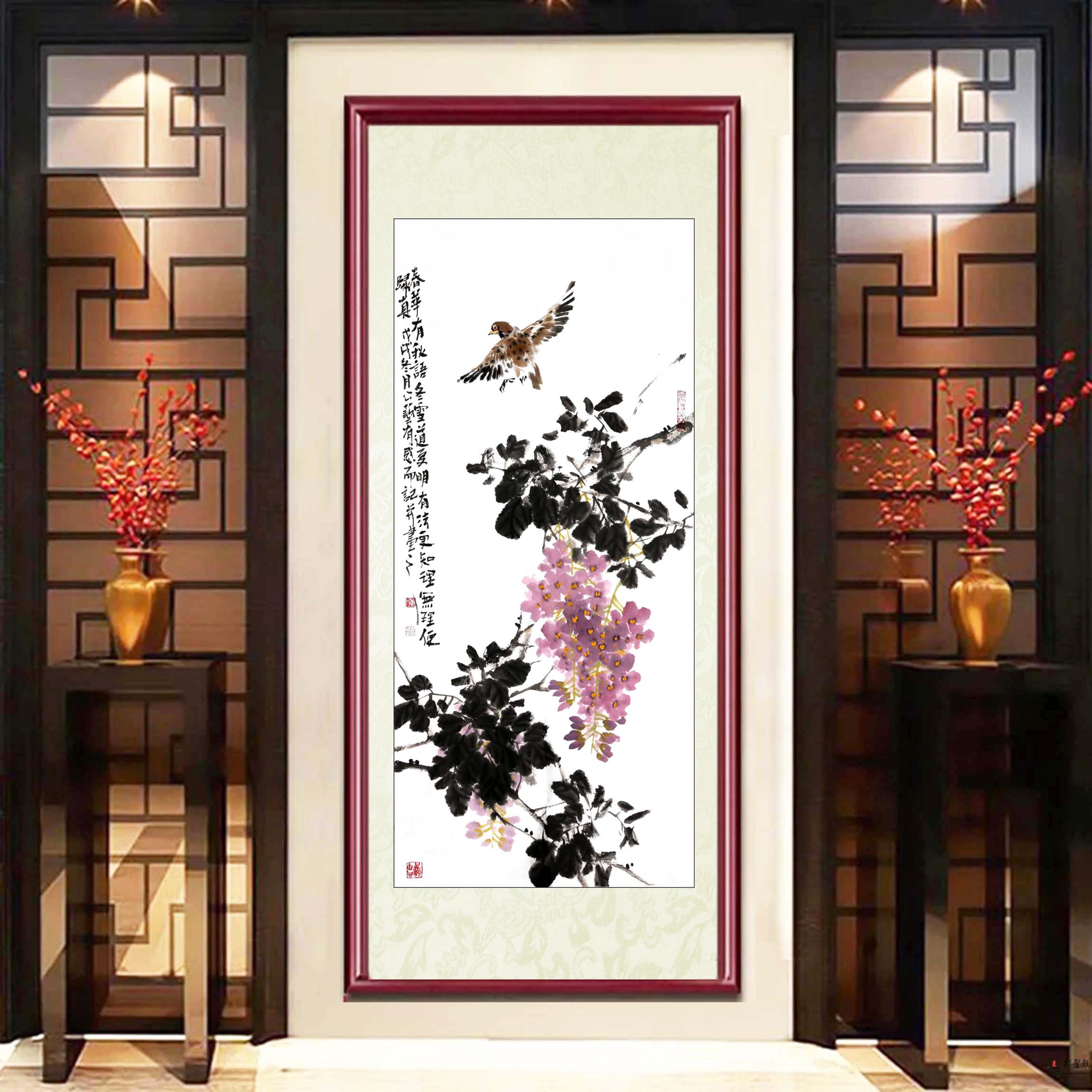 周公艺花鸟《春华有秋语》-复圣轩字画