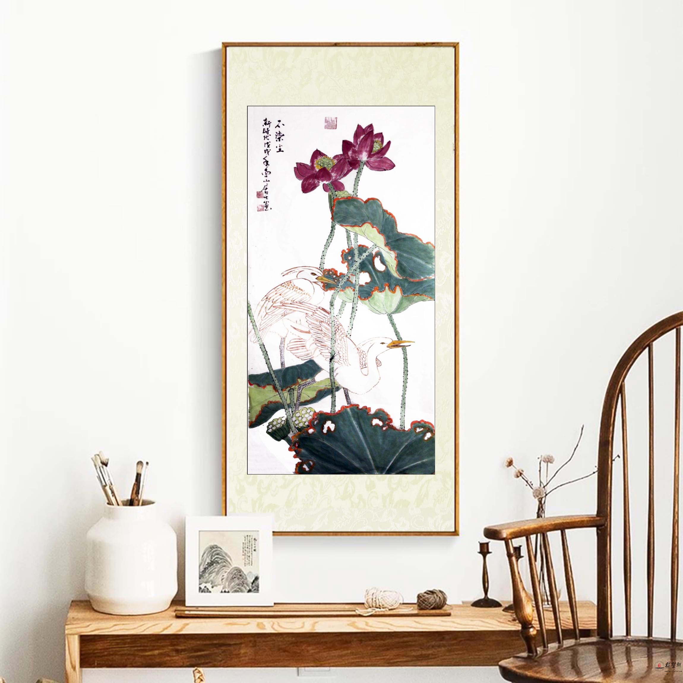 单耀宗花鸟画《不染尘》-复圣轩字画