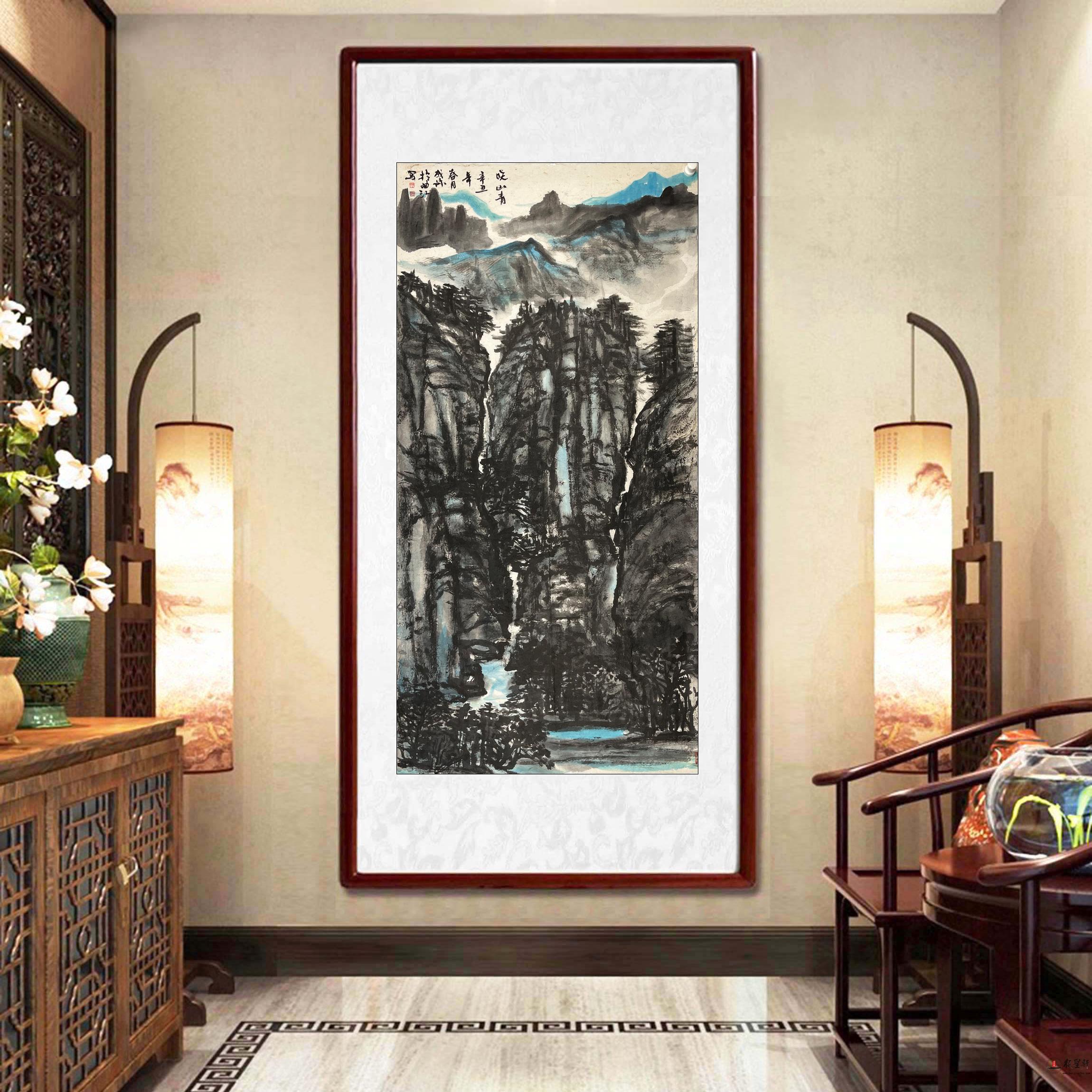 陈成珍 山水《晓山青》-复圣轩字画