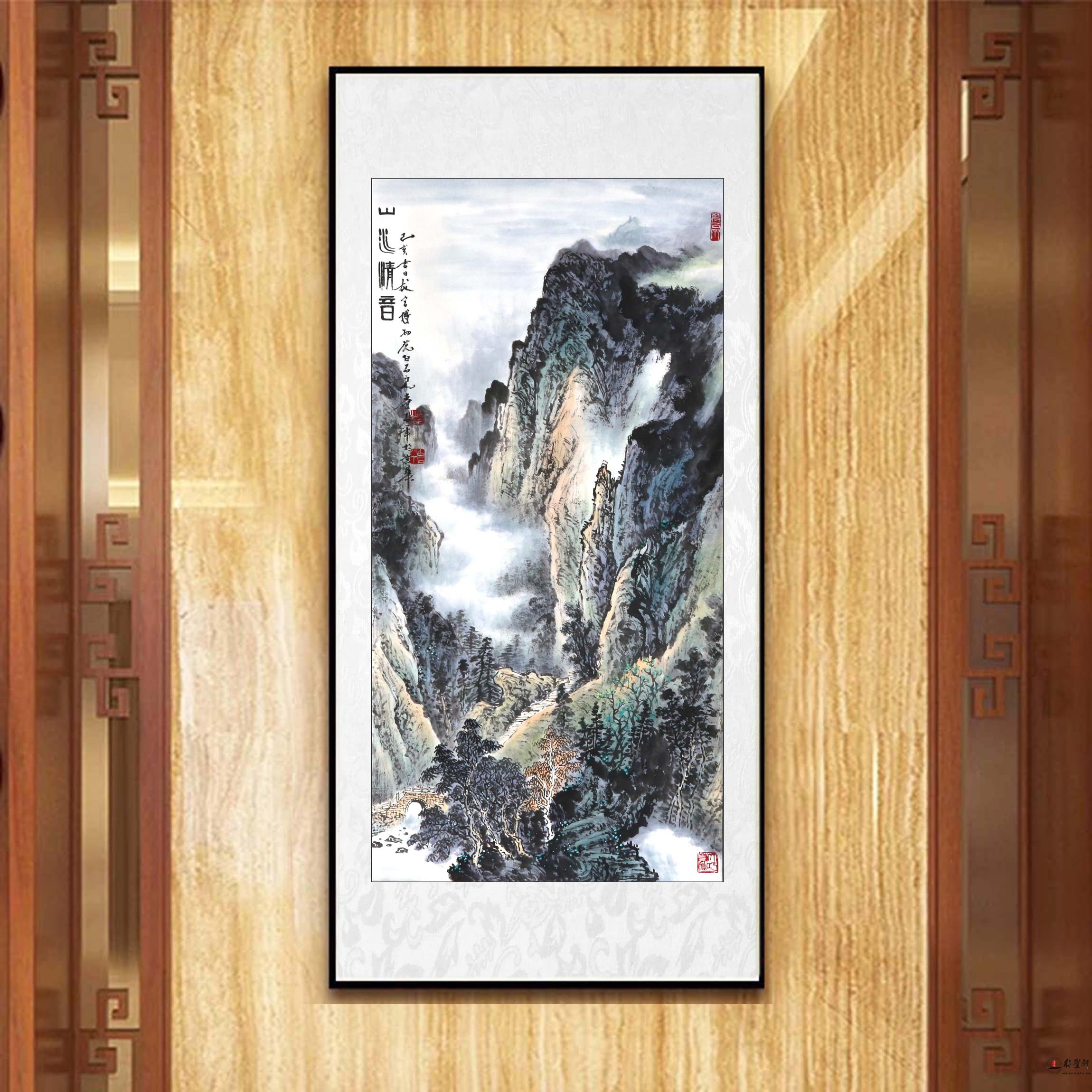 张寿石《山水清音》-复圣轩字画