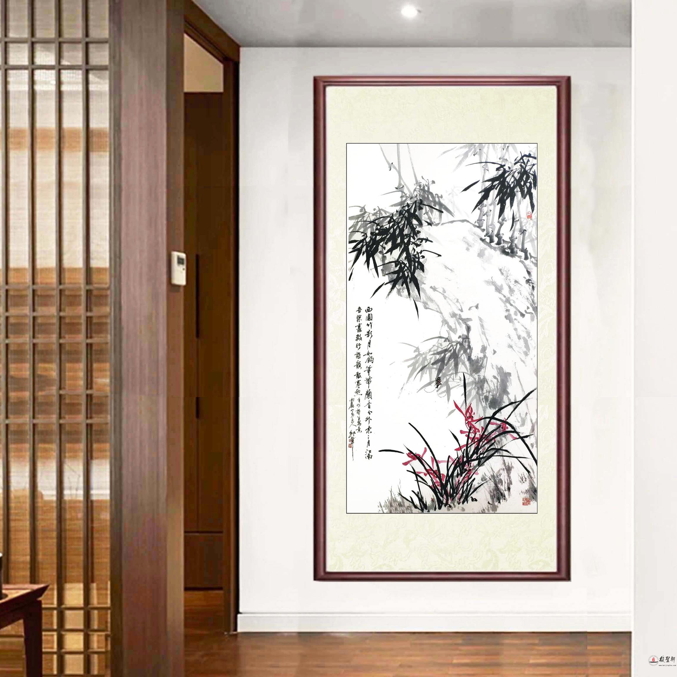 邹大耳《西园竹影月如钩》-复圣轩字画