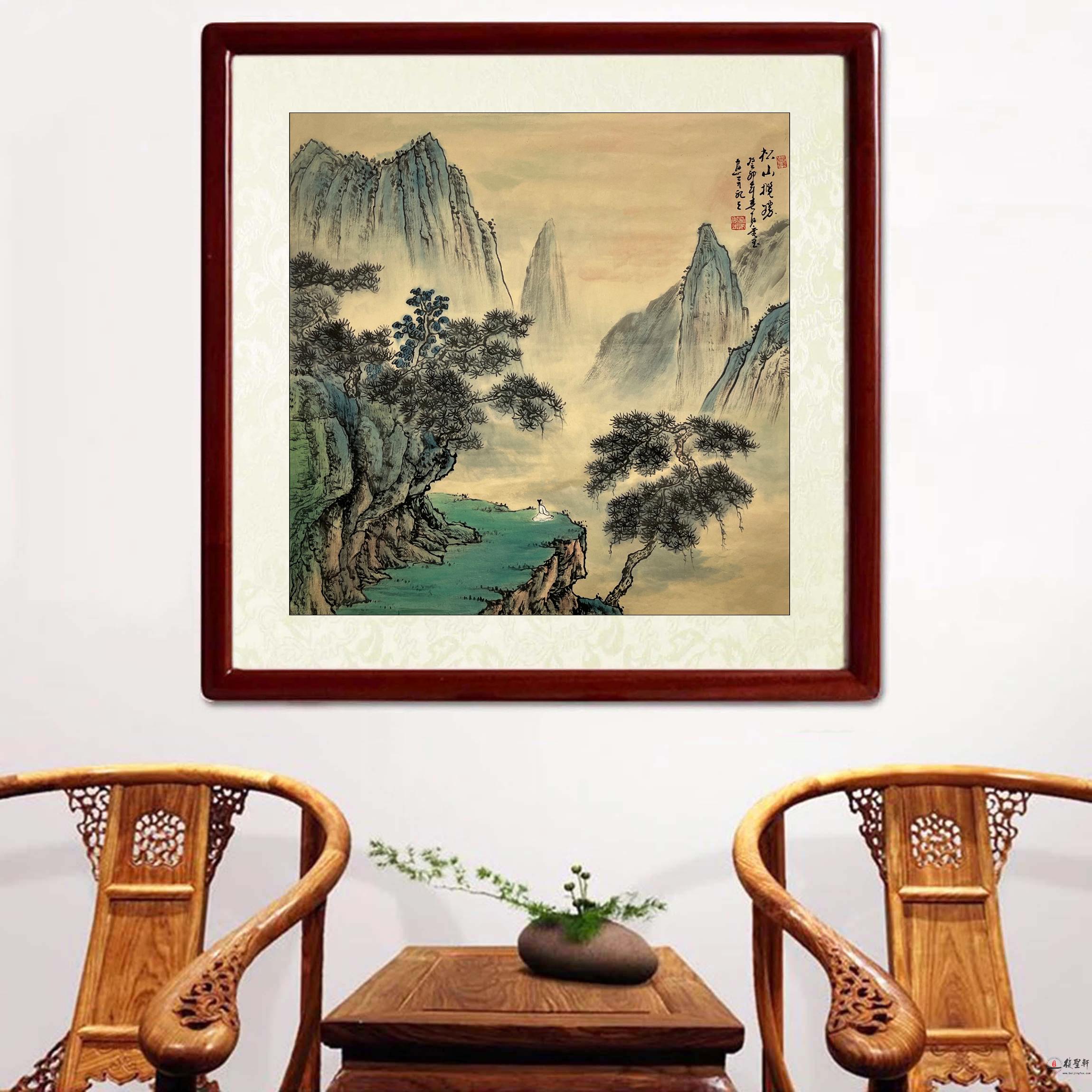 卢秀玉 山水《松山揽胜》-复圣轩字画