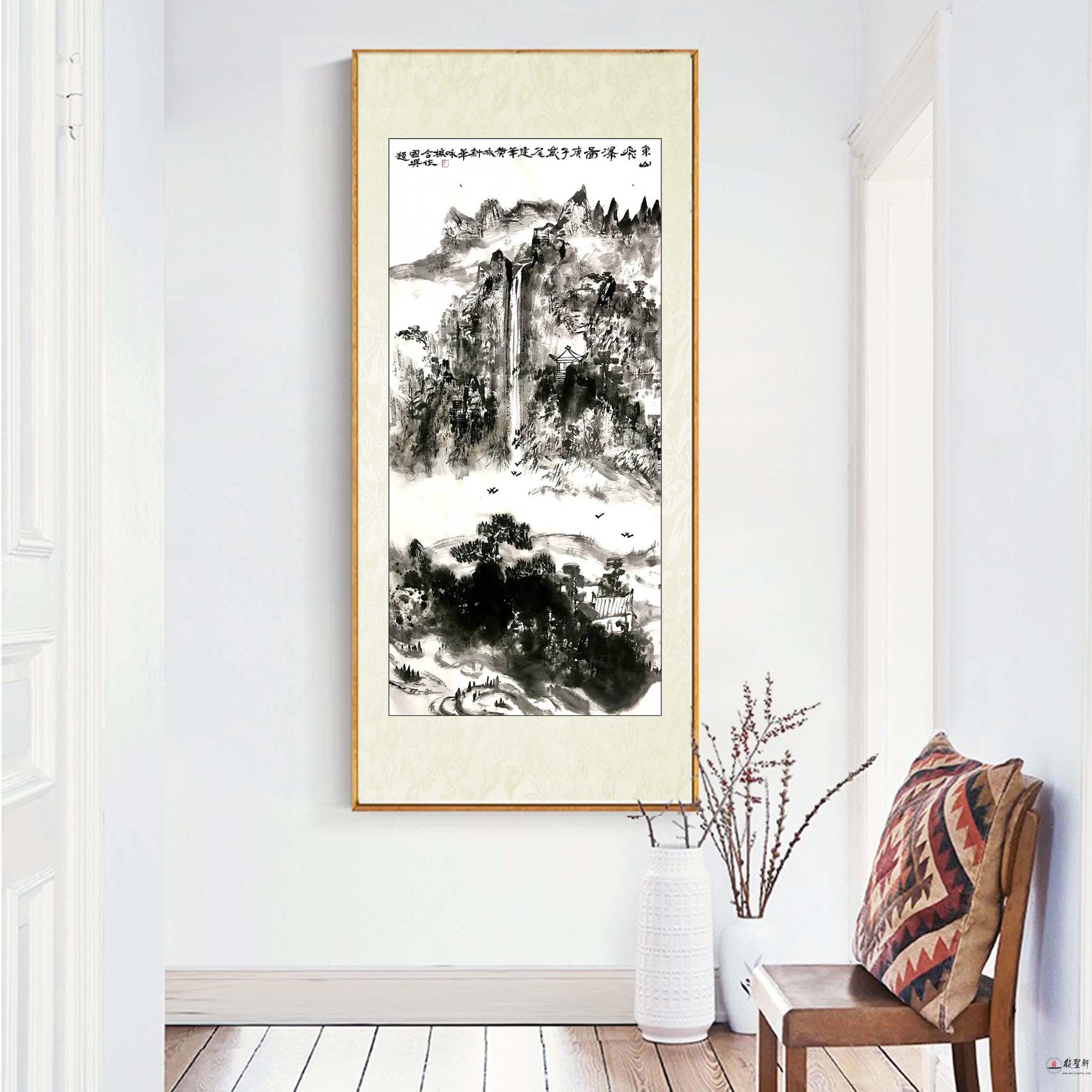 耿建华《东山飞瀑图》-复圣轩字画