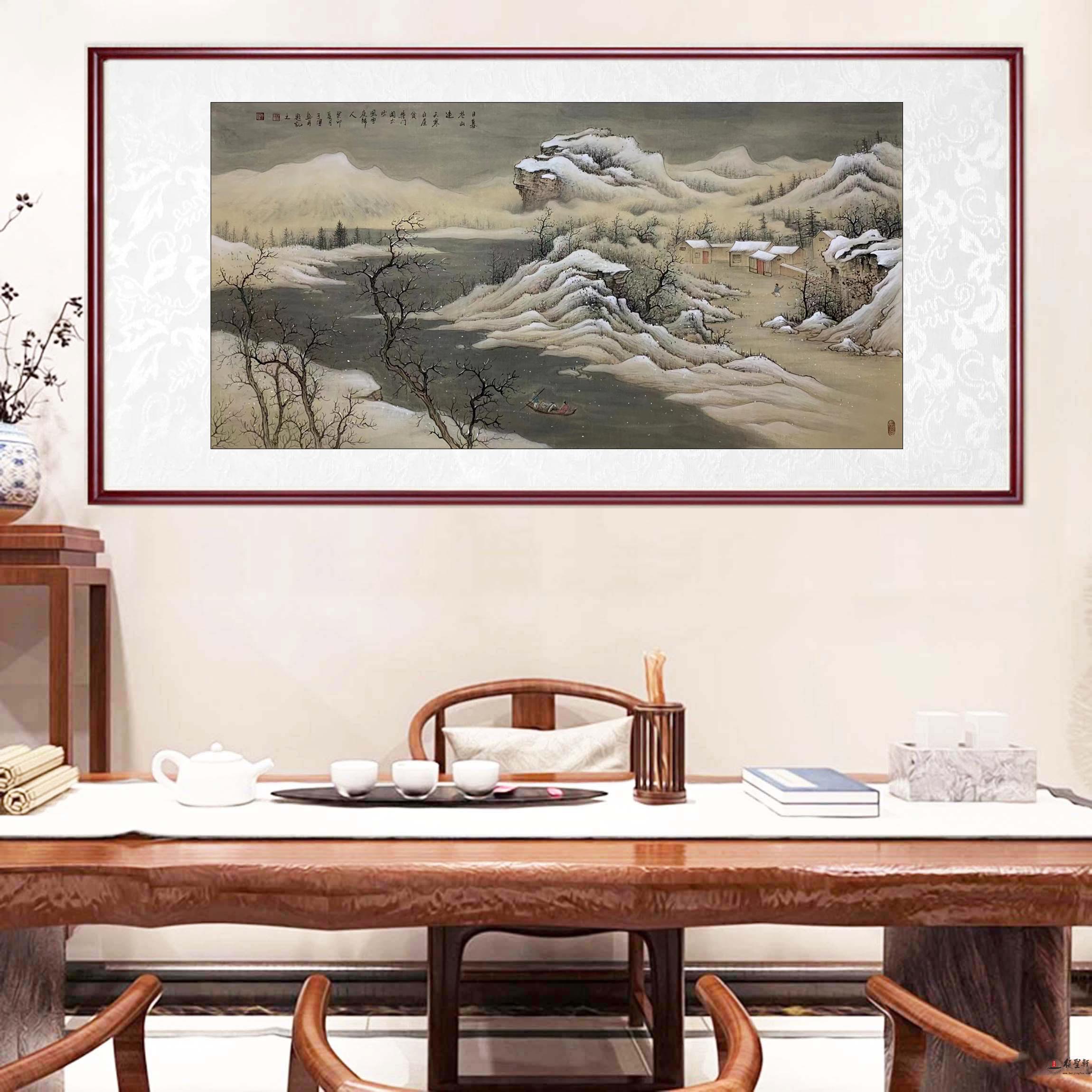 霍子博 山水《日暮苍山远》-复圣轩字画