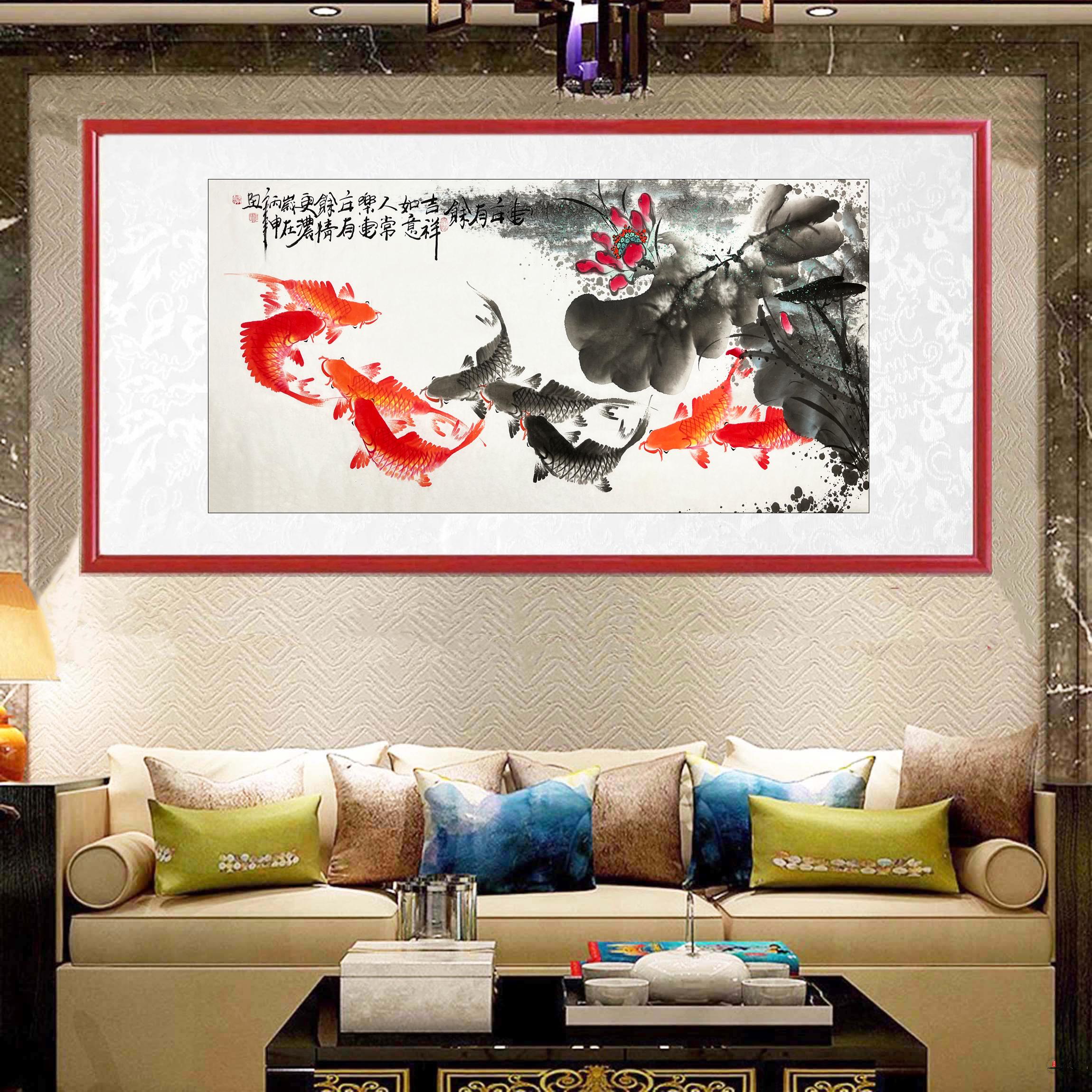 何奕勇 花鸟《连年有余》-复圣轩字画