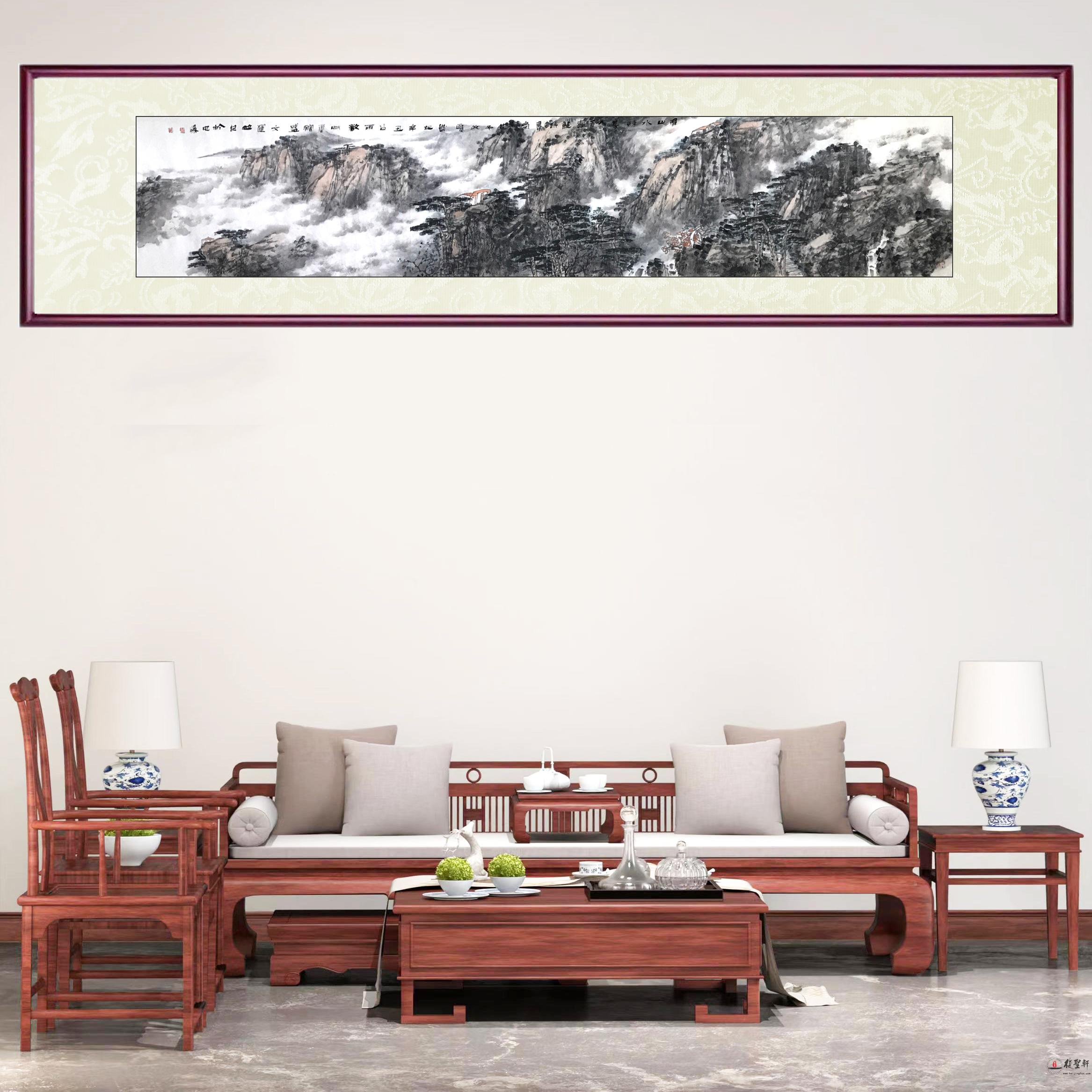 盛文运《山水情》-复圣轩字画