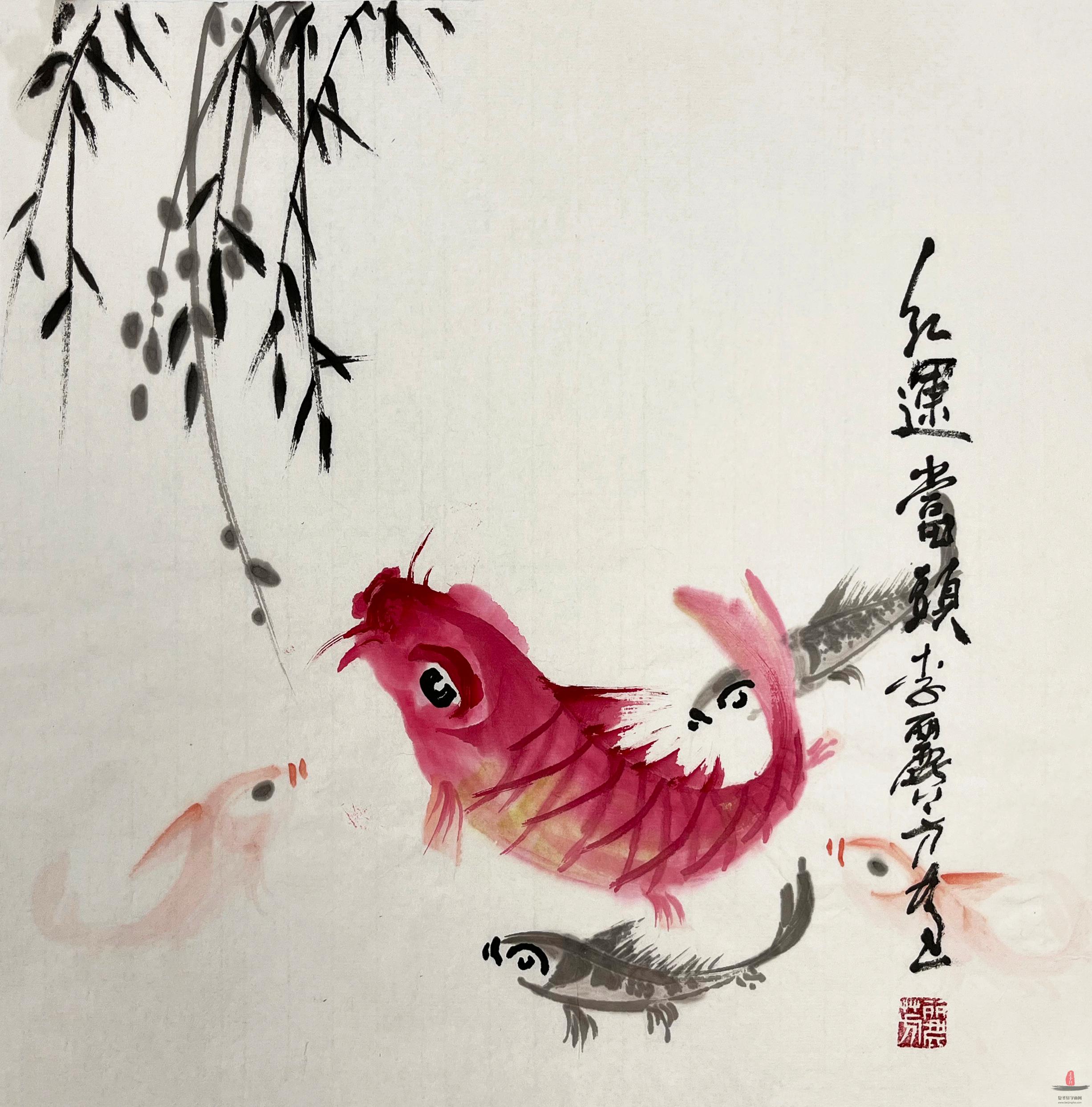 李丽芳 花鸟《鸿运当头》-复圣轩字画