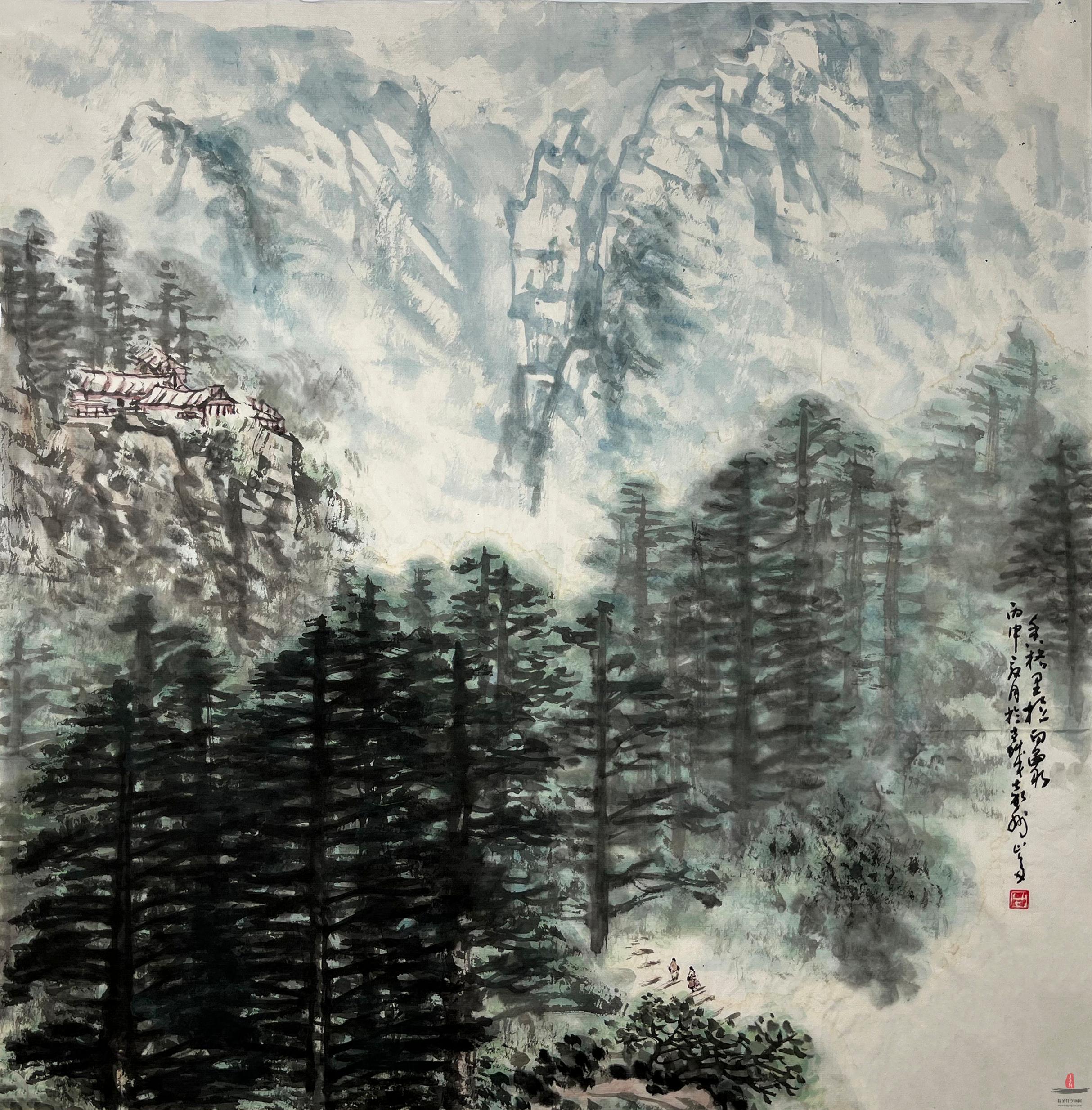 古山多 山水《香格里拉白象》-复圣轩字画