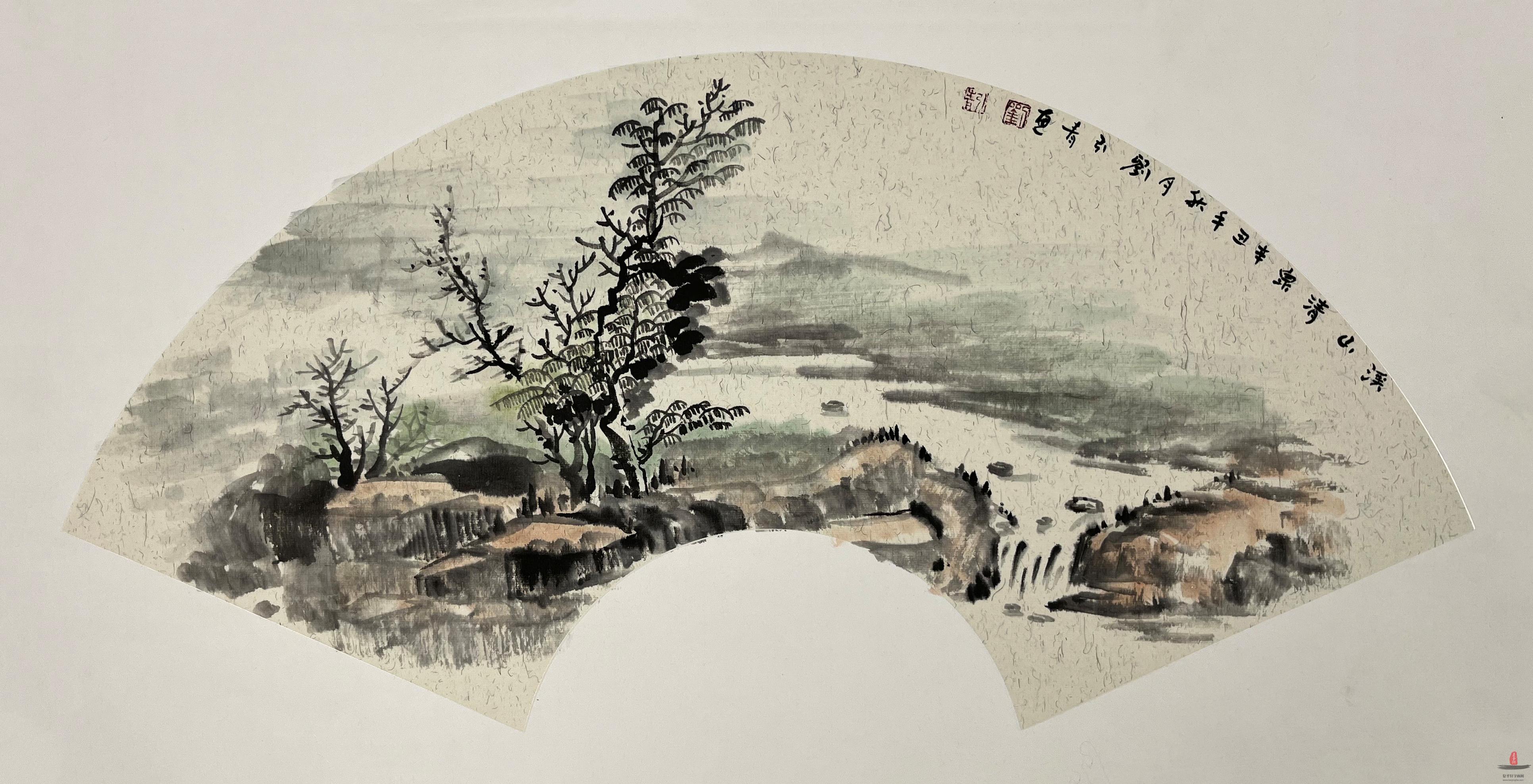 刘引青 山水《云山景观》-复圣轩字画